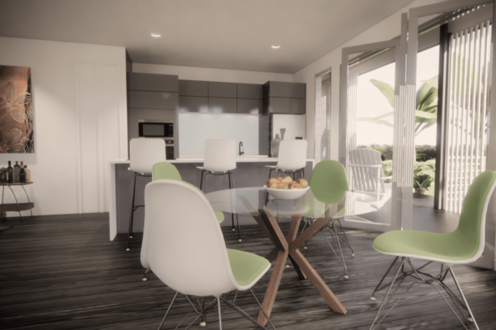 Enjoy natural breezes and cross circulation within all spaces