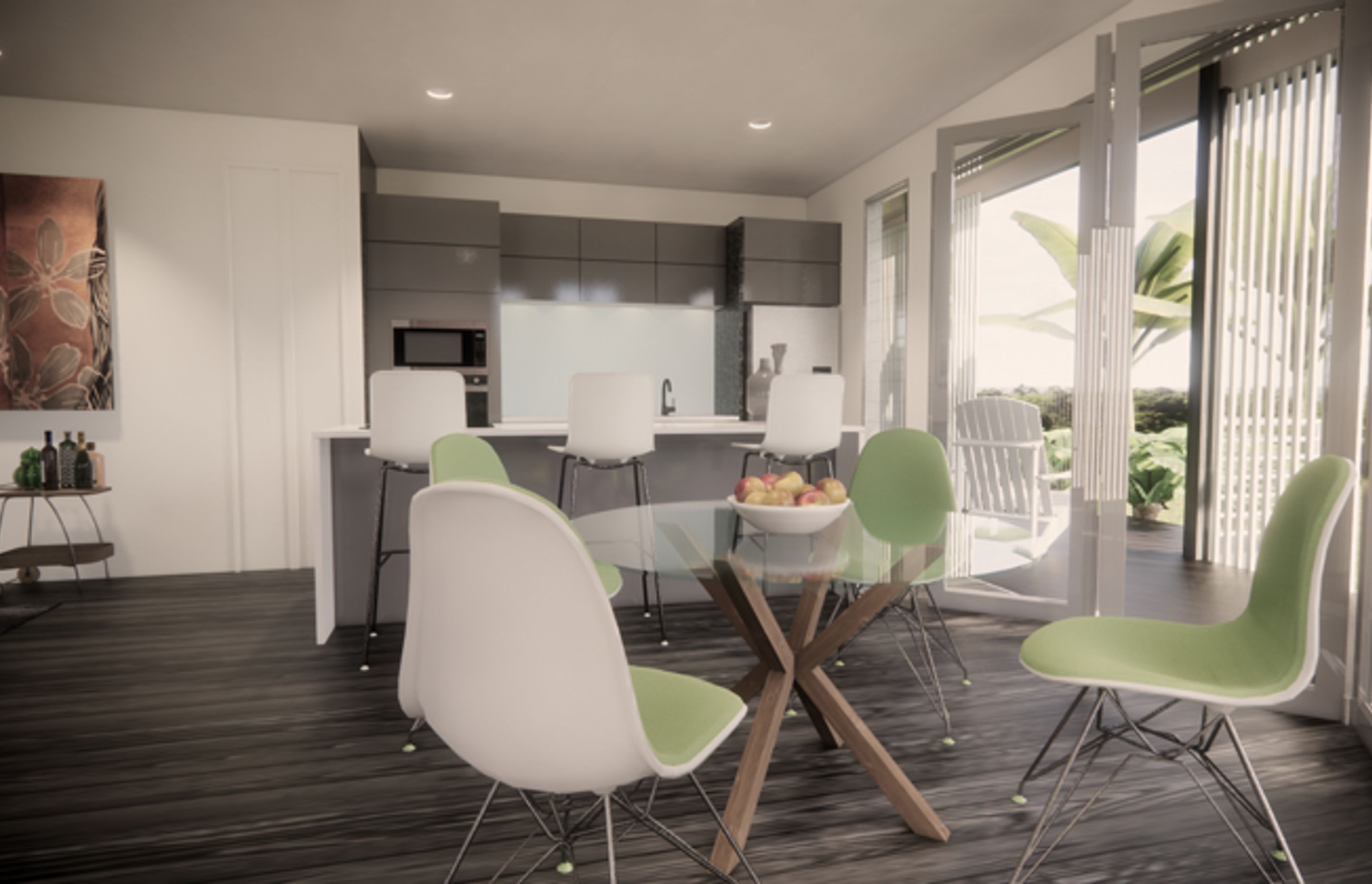 Enjoy natural breezes and cross circulation within all spaces