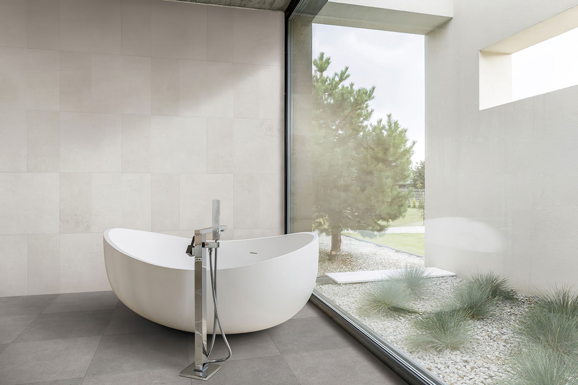 Many tile collections will include both indoor and outdoor floor tile options. An indoor floor tile will usually have a smoother finish than outdoor floor tiles as this allows for better ease of cleaning. Outdoor floor tiles for the home however, will often feature a more roughly textured surface in order to provide better grip underfoot. Our St James porcelain tile collection for example, includes a selection of luxurious neutral toned tiles, each available in an indoor and matching outdoor floor tile option which allows you to continue a similar look between the home’s indoor and outdoor spaces.
