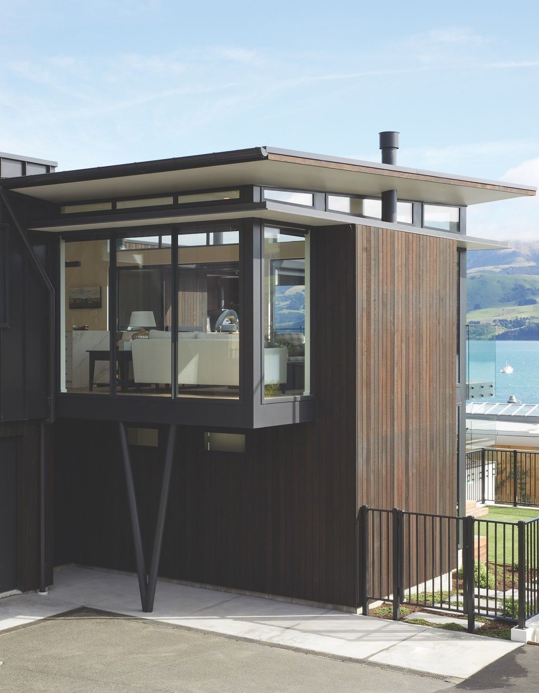 Smooth and sleek: The sleek aesthetic of the tray roof profile has been brought to fruition by the talented team at Reads Roofing, specialists in this type of roofing.