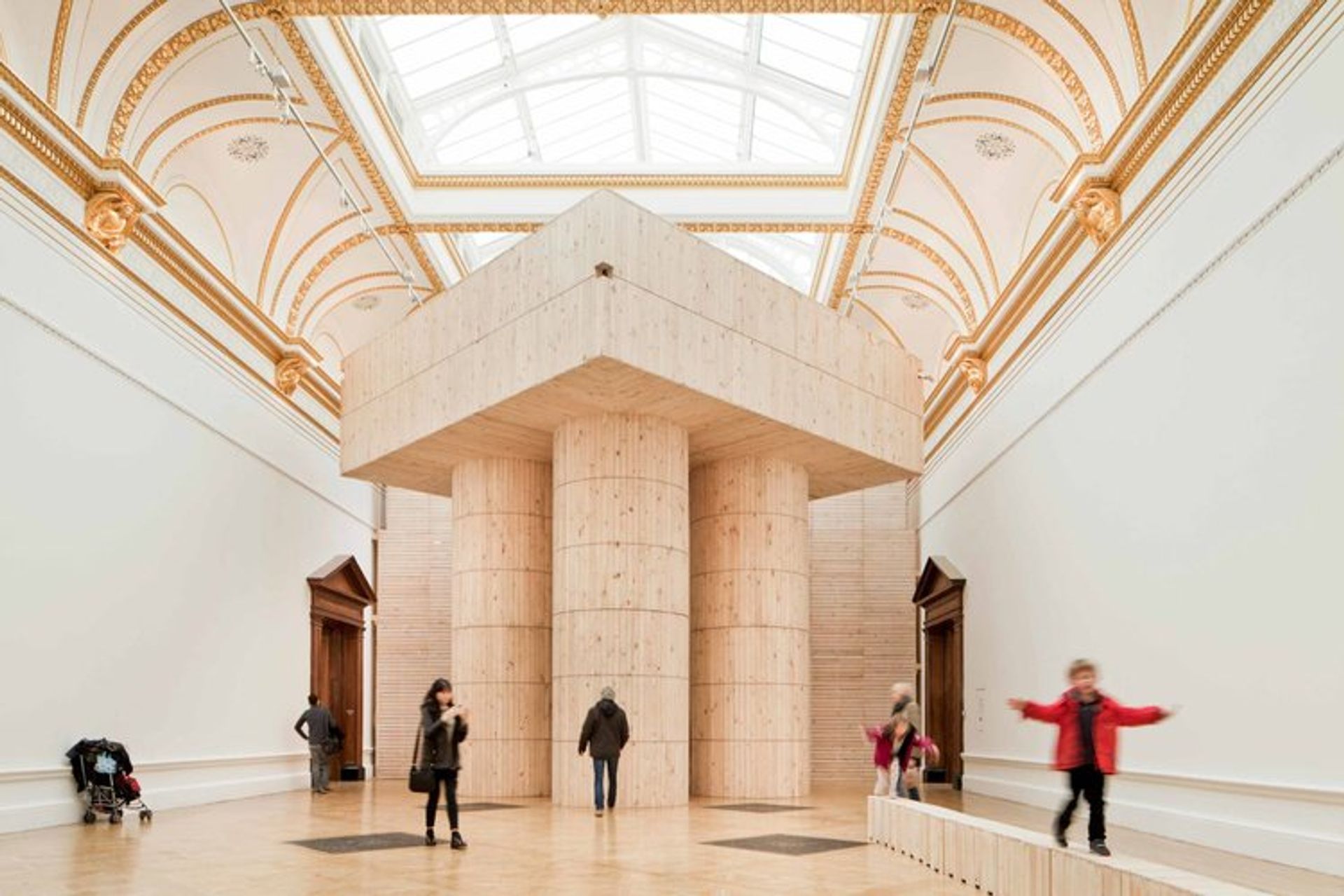 Sensing Spaces, installation by Pezo von Ellrichshausen, London 2014 (curated by Kate Goodwin for the Royal Academy of Arts), photo ©  Anthony Coleman