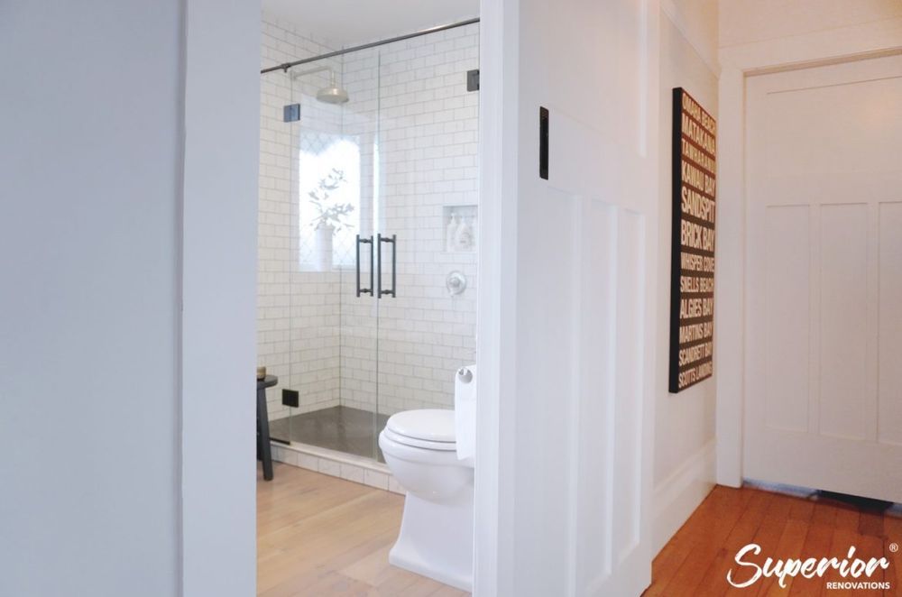 Sliding bathroom barn door