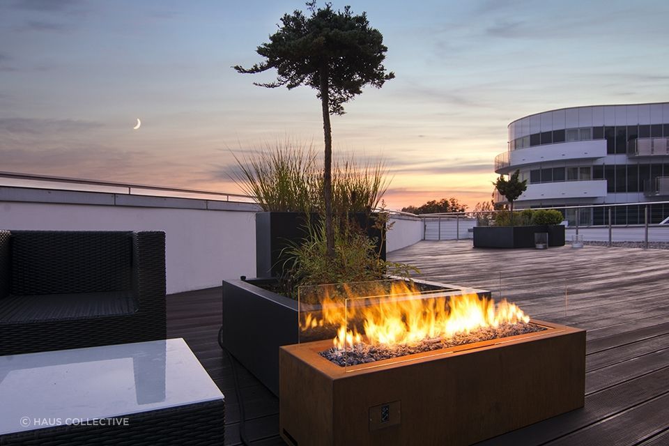 Gas fireplaces aren't just for indoor settings