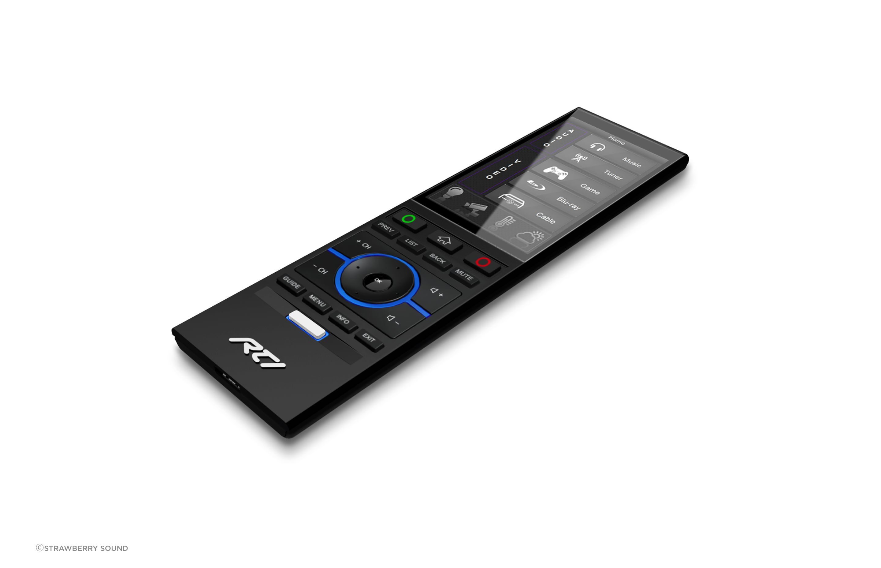 The T4x remote from RTI is a sleek all-in-one device for managing your home automation.