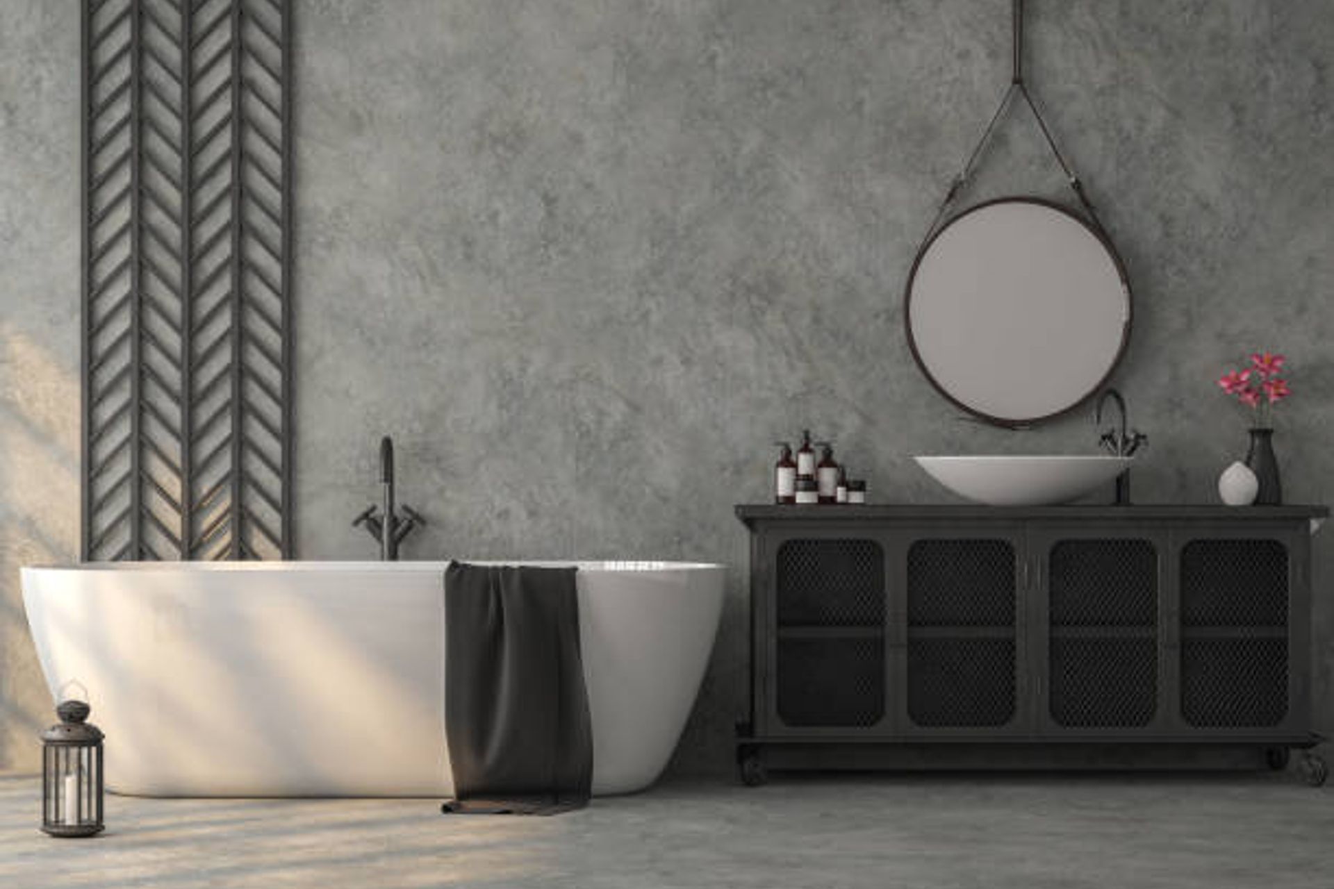 Example of raw materials used in industrial bathroom | Photo Credit iStock