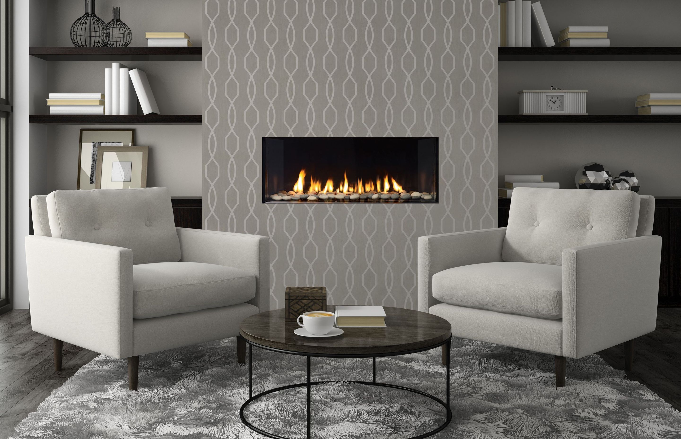 The Regency CV40E gas fireplace seamlessly integrates into any style of home decor