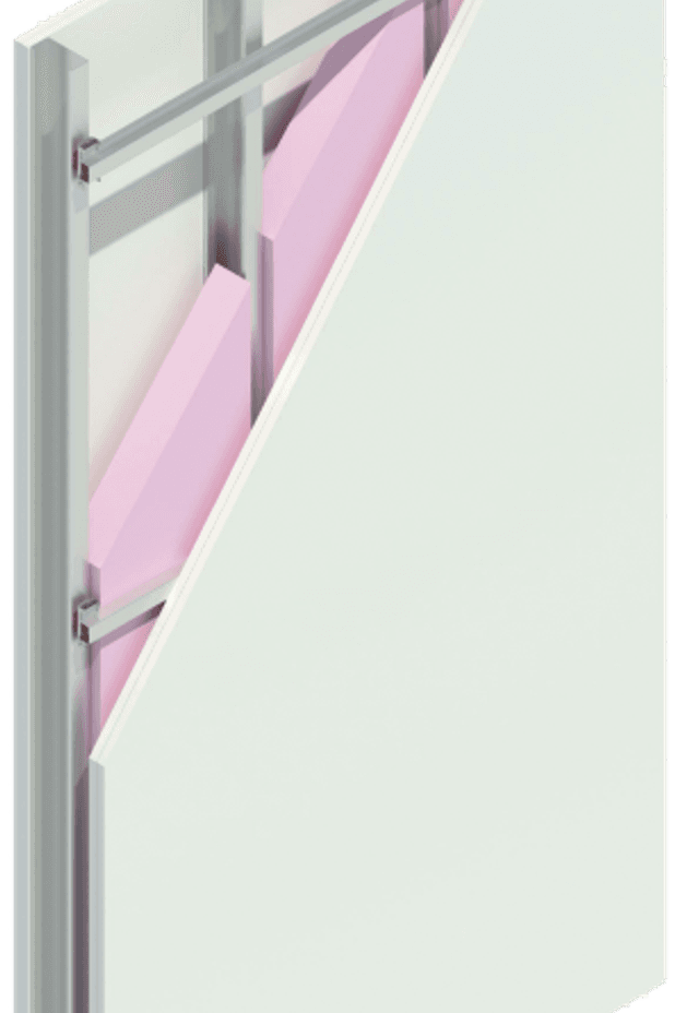 Figure 1: Wall installation using M237R Resilmount.