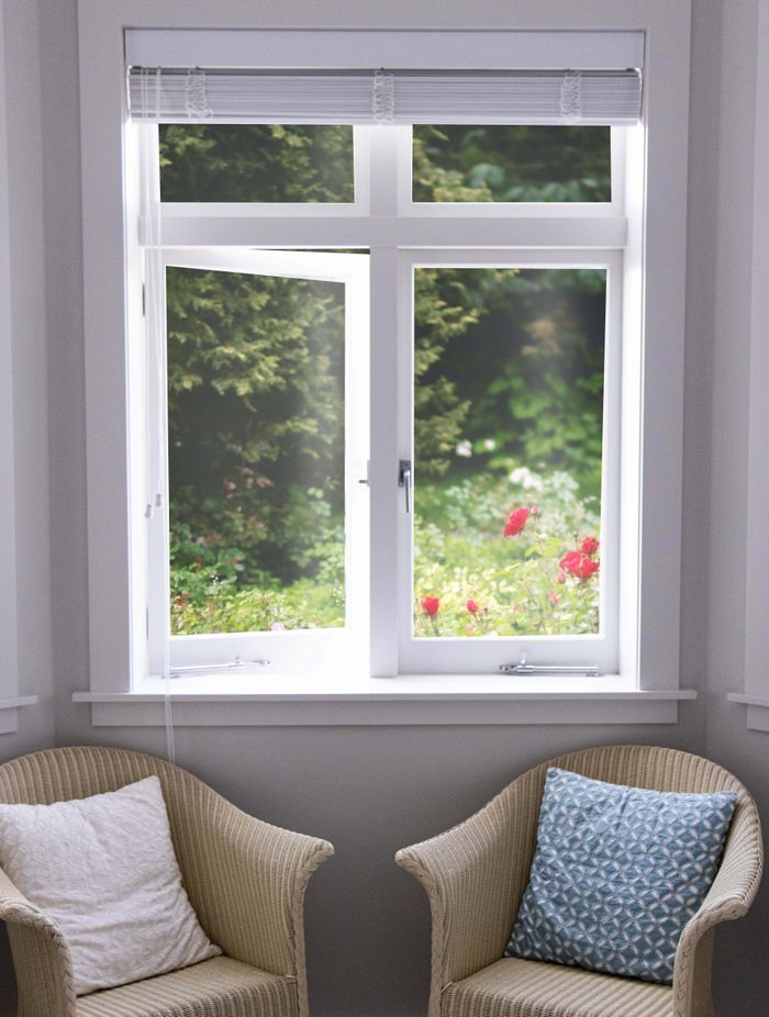 Timber windows can retain traditional style hardware such as these casement stays, or be upgraded to a more modern look and feel