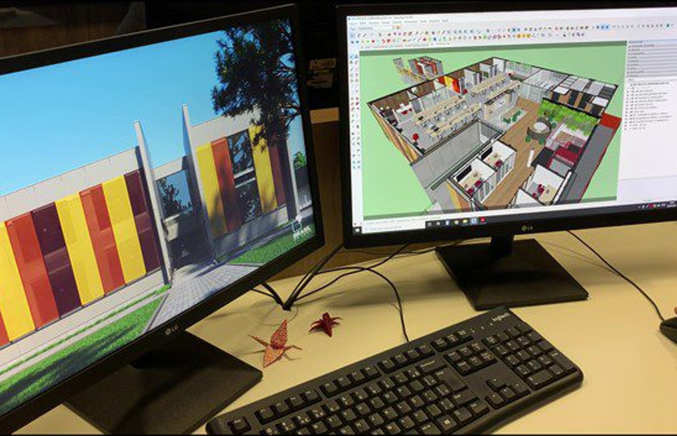One of the very first projects at Brasil ao Cubo was an off-site house created in SketchUp.