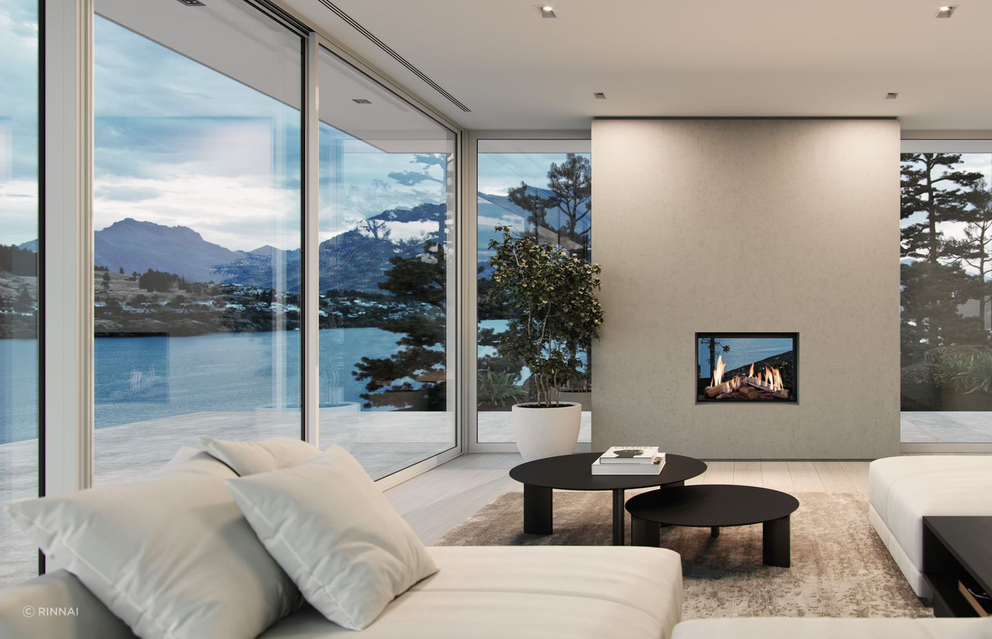 Options like the superb Rinnai Linear Indoor/Outdoor Gas Fire can deliver in more ways than one.