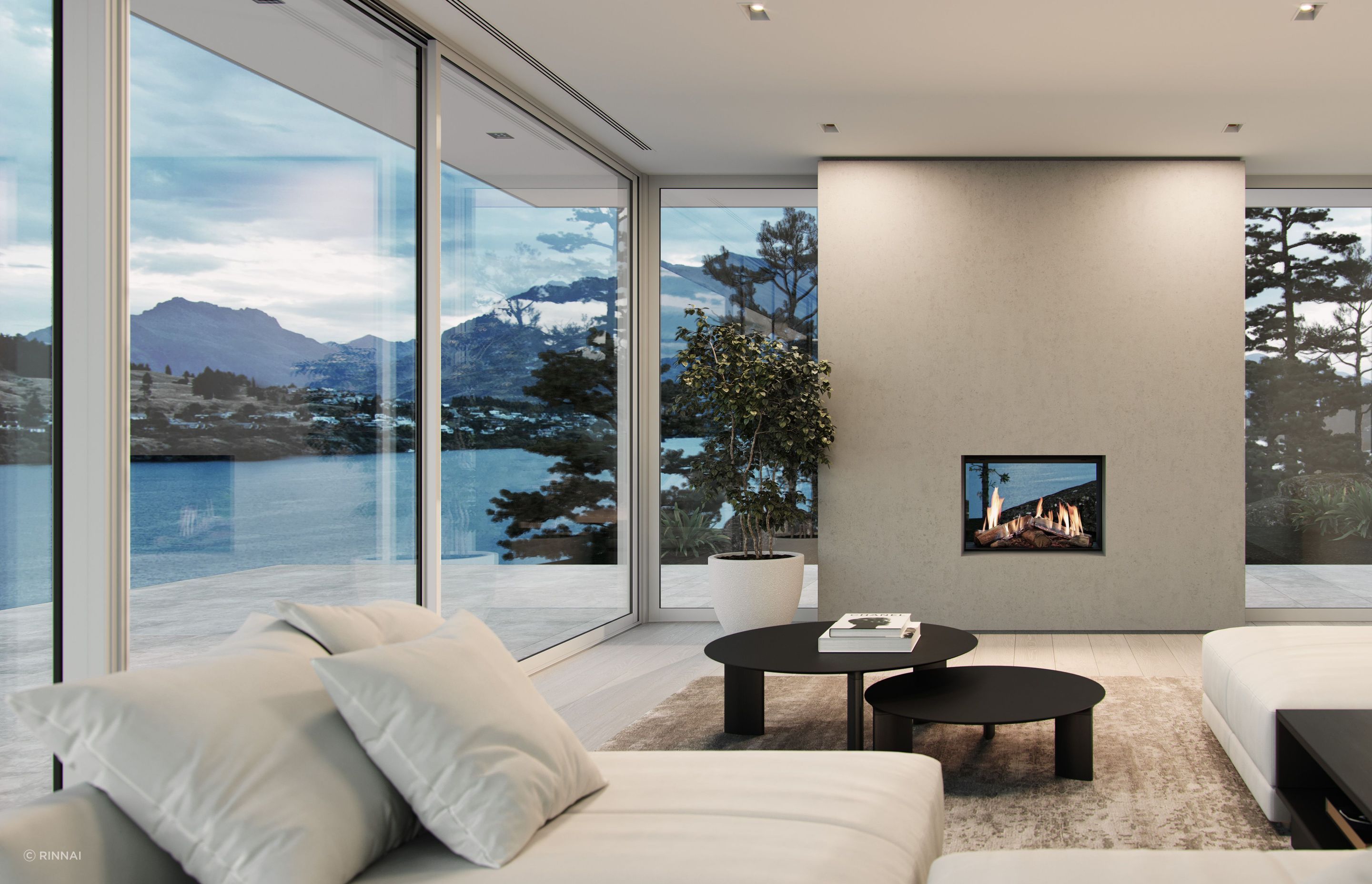 Options like the superb Rinnai Linear Indoor/Outdoor Gas Fire can deliver in more ways than one.