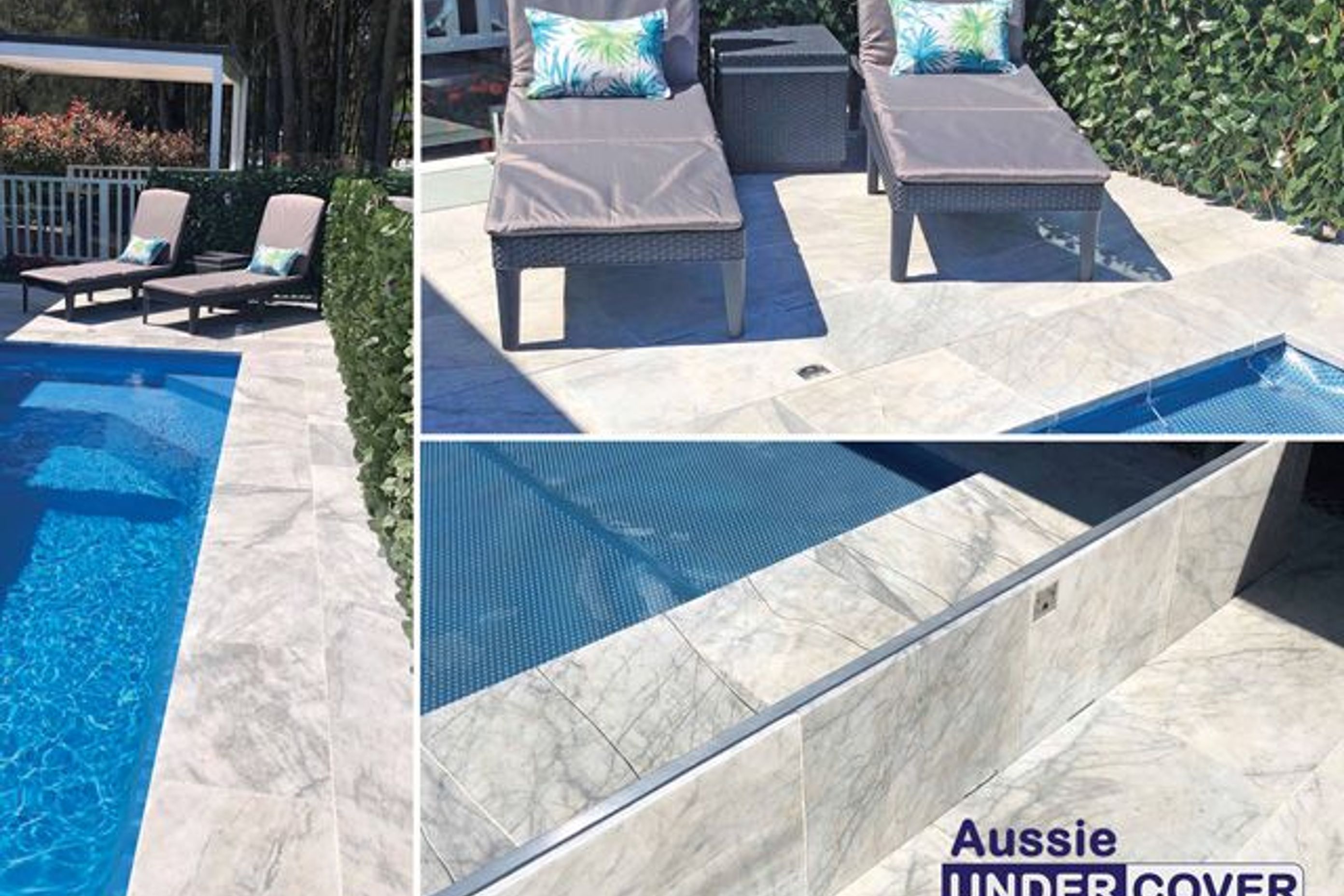 RIVERSIDE RETREAT | POOL COVER SYSTEM CONCEALED UNDER MARBLE TILES