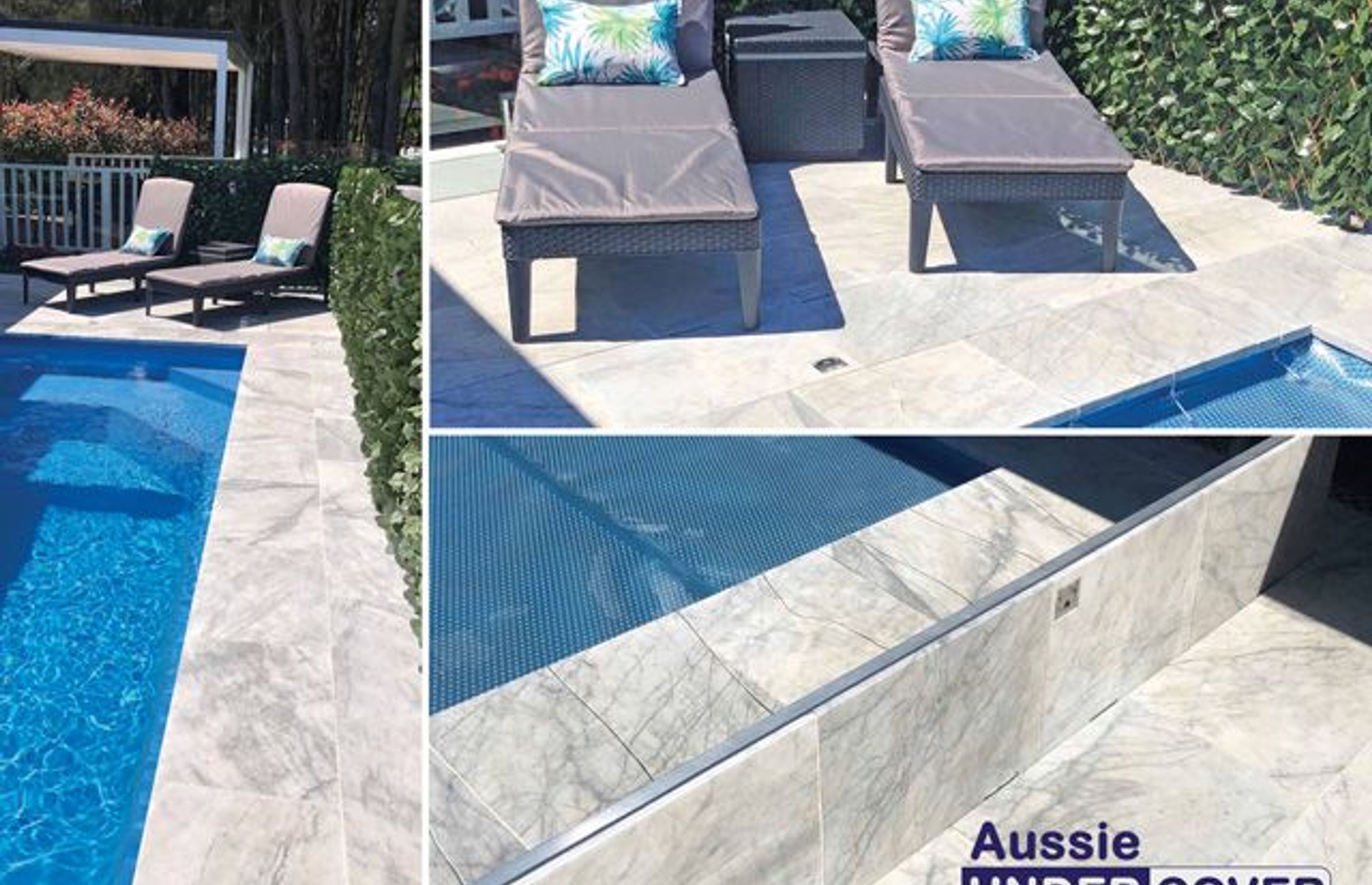 RIVERSIDE RETREAT | POOL COVER SYSTEM CONCEALED UNDER MARBLE TILES