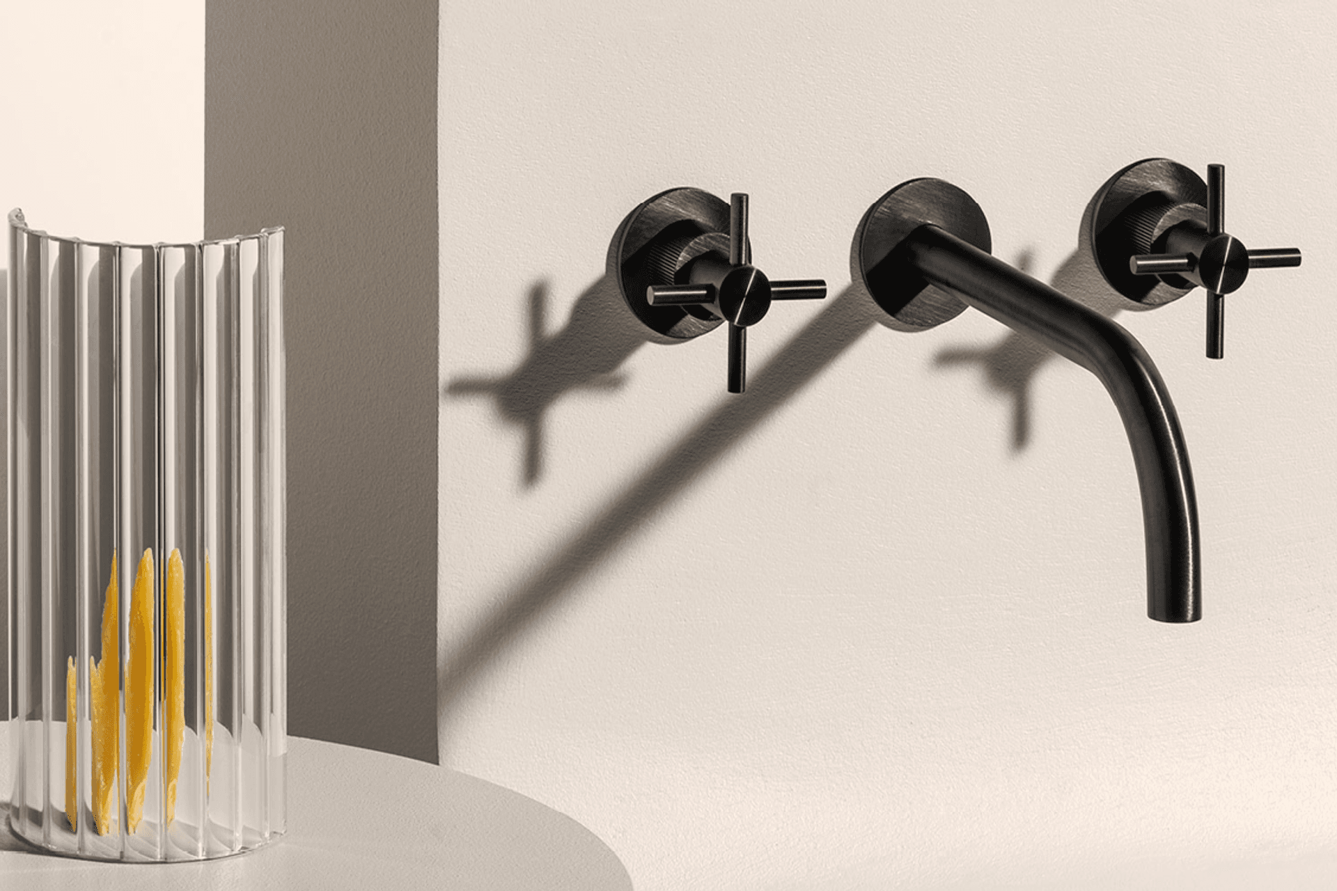 Available in four finishes—including Brushed Black—and with two handle options—cross or lever—Helm was awarded a prestigious Red Dot Award for product design in 2021.