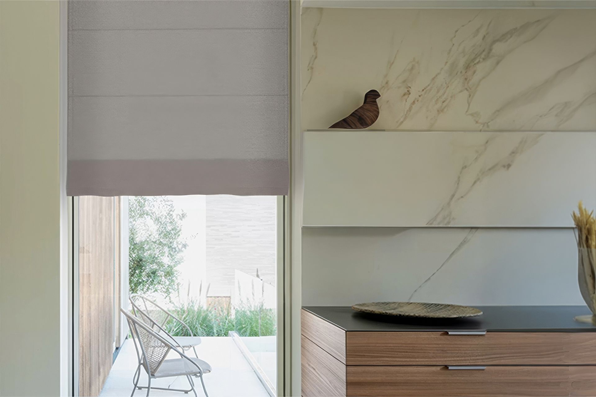 Roman Blinds offer both thermal performance and a refined interior finish.