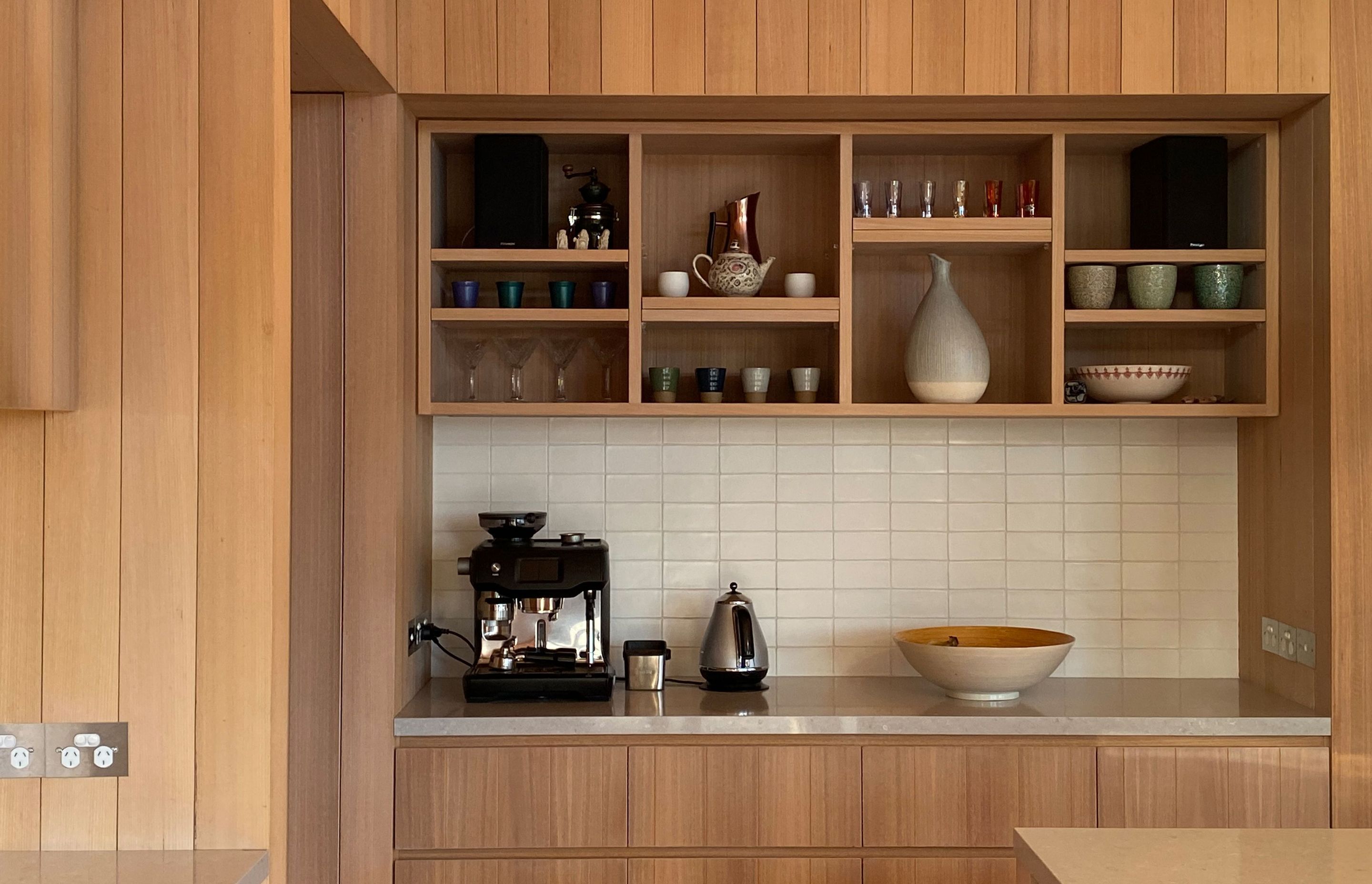 An extension of the kitchen, providing additional bench space and storage. | Photographer: Ruth Whitaker