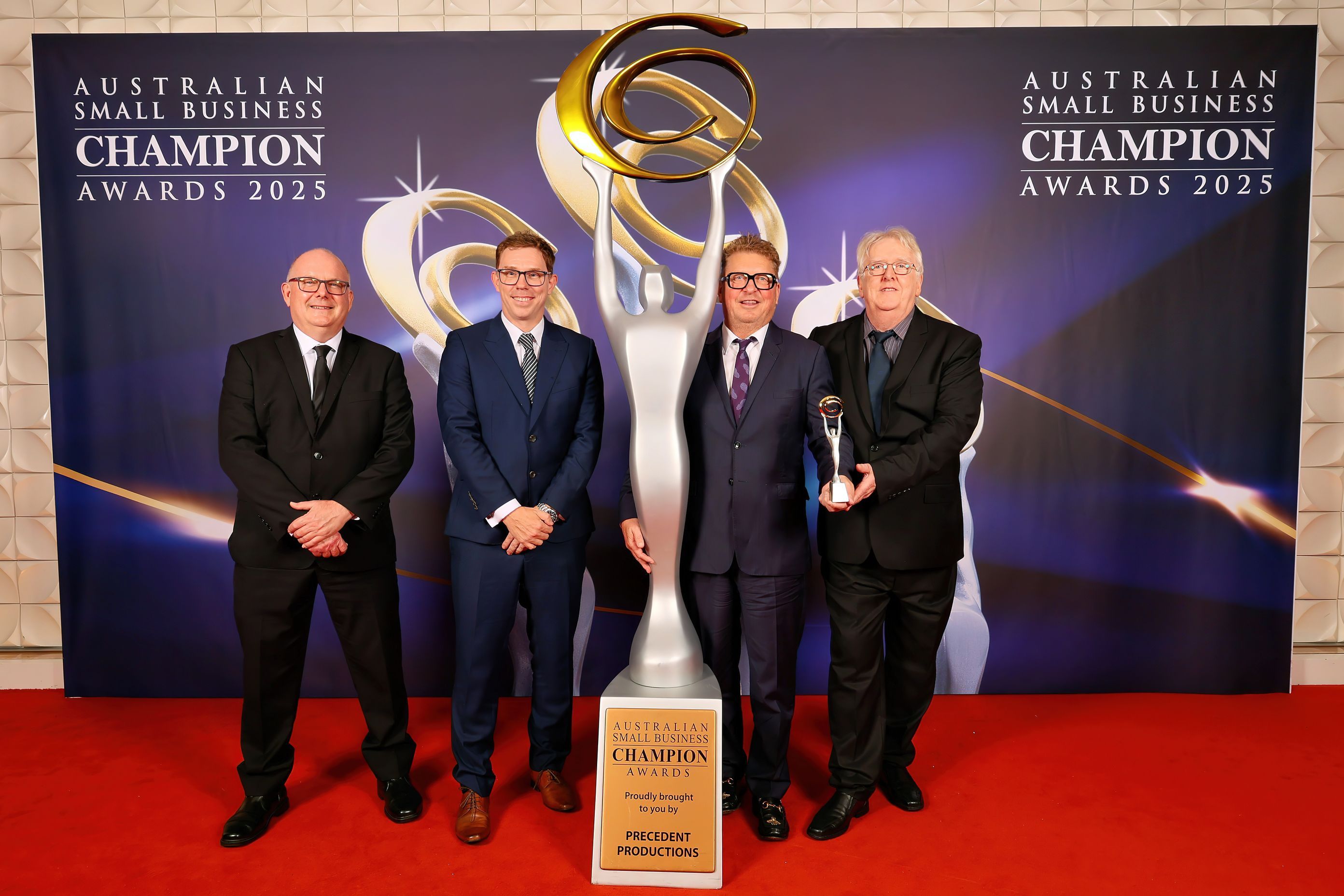 From left: Mark Israel (Brand Manager, Sydney), Jay Little (Marketing & Creative Director),

Anthony Fletcher (Co-Owner) and Thomas Mullan (Co-Owner) at the Awards Ceremony.