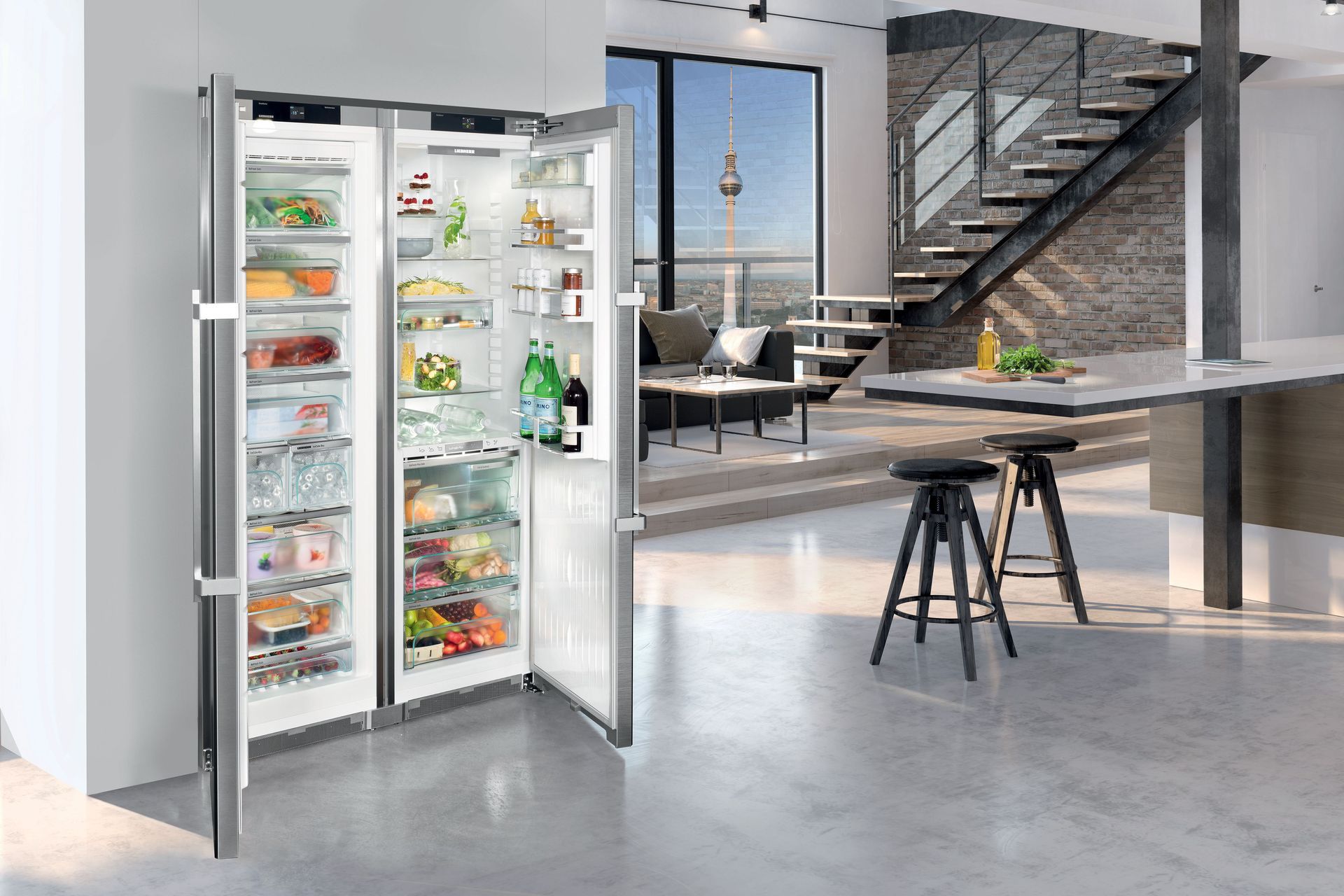 SBSes 8683 PremiumPlus BioFresh NoFrost Side-by-Side combination | Photography by Liebherr