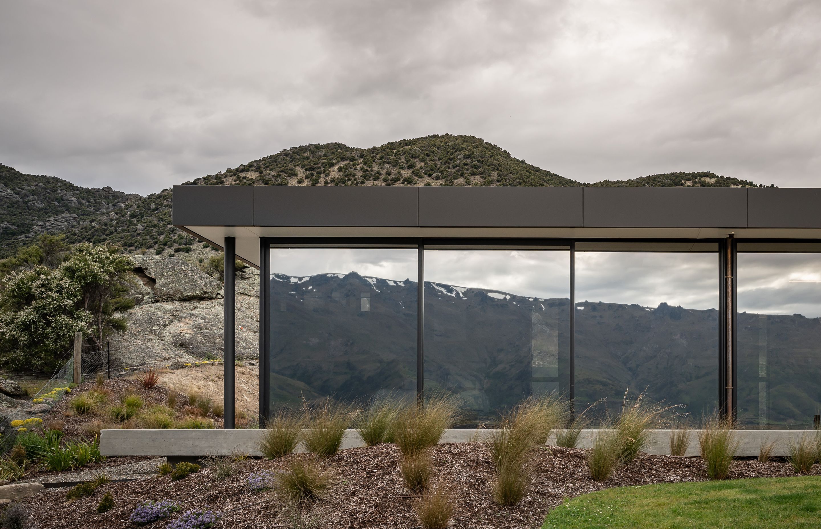 The fully-glazed western face of Bendigo Terrace House. | Photographer: Simon Larkin