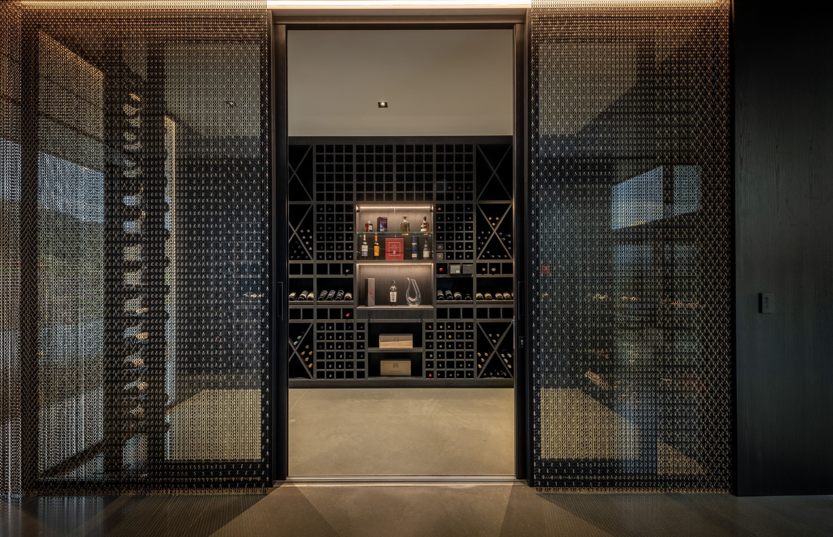 The wine cellar — the first room you see upon entering Bendigo Terrace House. | Photographer: Simon Larkin