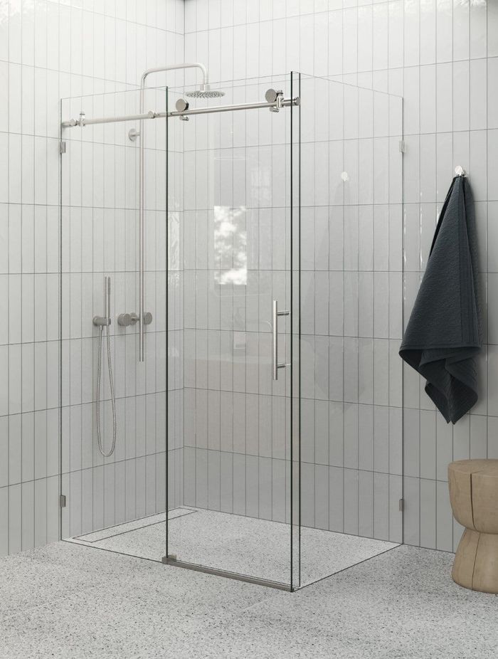 Sliding door shower screens are a popular, functional choice.