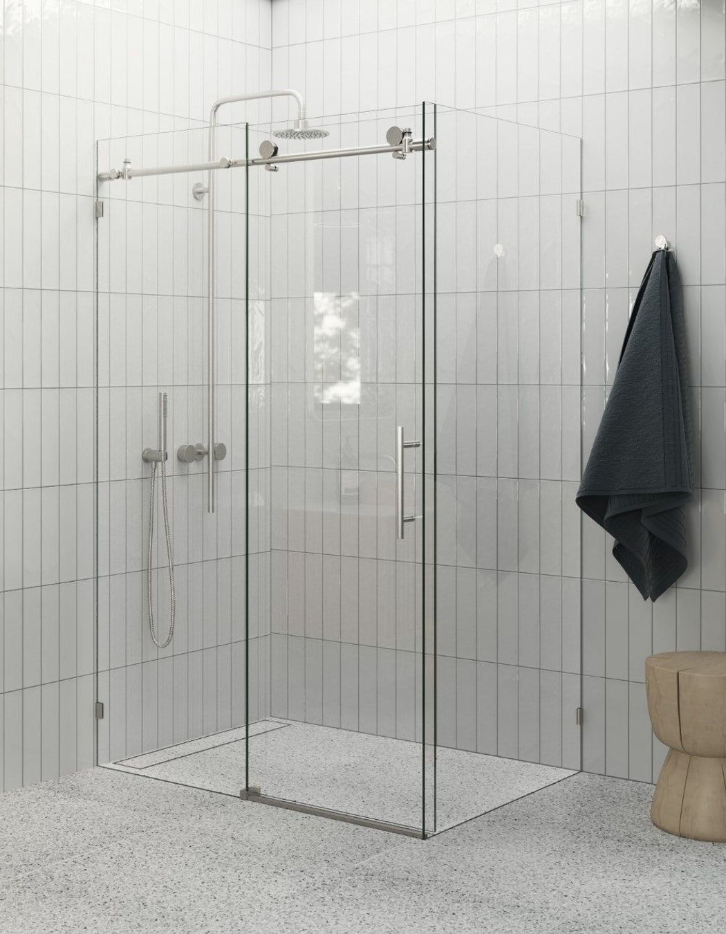 Sliding door shower screens are a popular, functional choice.