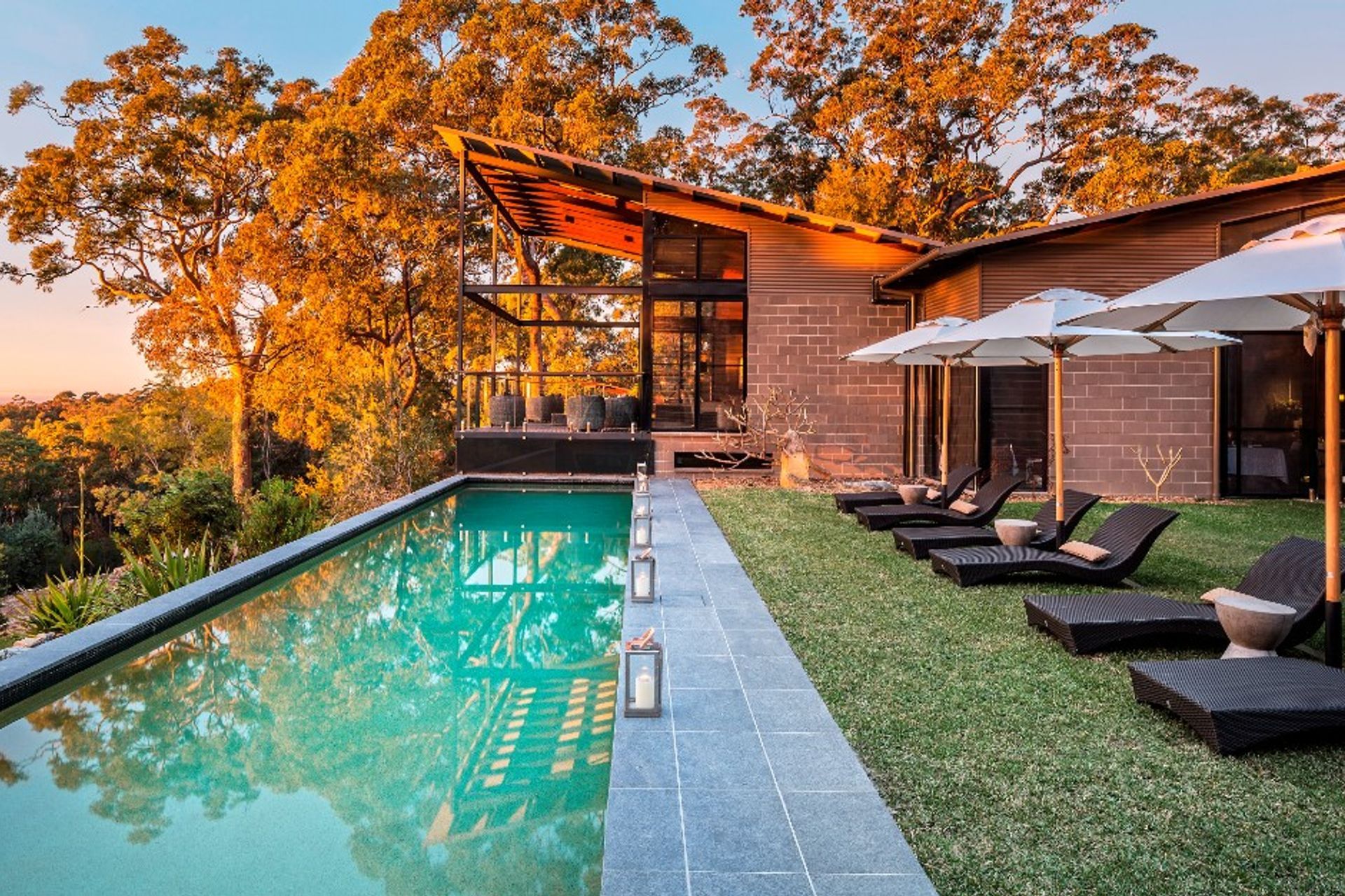 It has been used for the luxury Spicers Sangoma Retreat in the Blue Mountains just outside Sydney that has been recognized by the Conde Nast Traveler Readers’ Choice Awards.