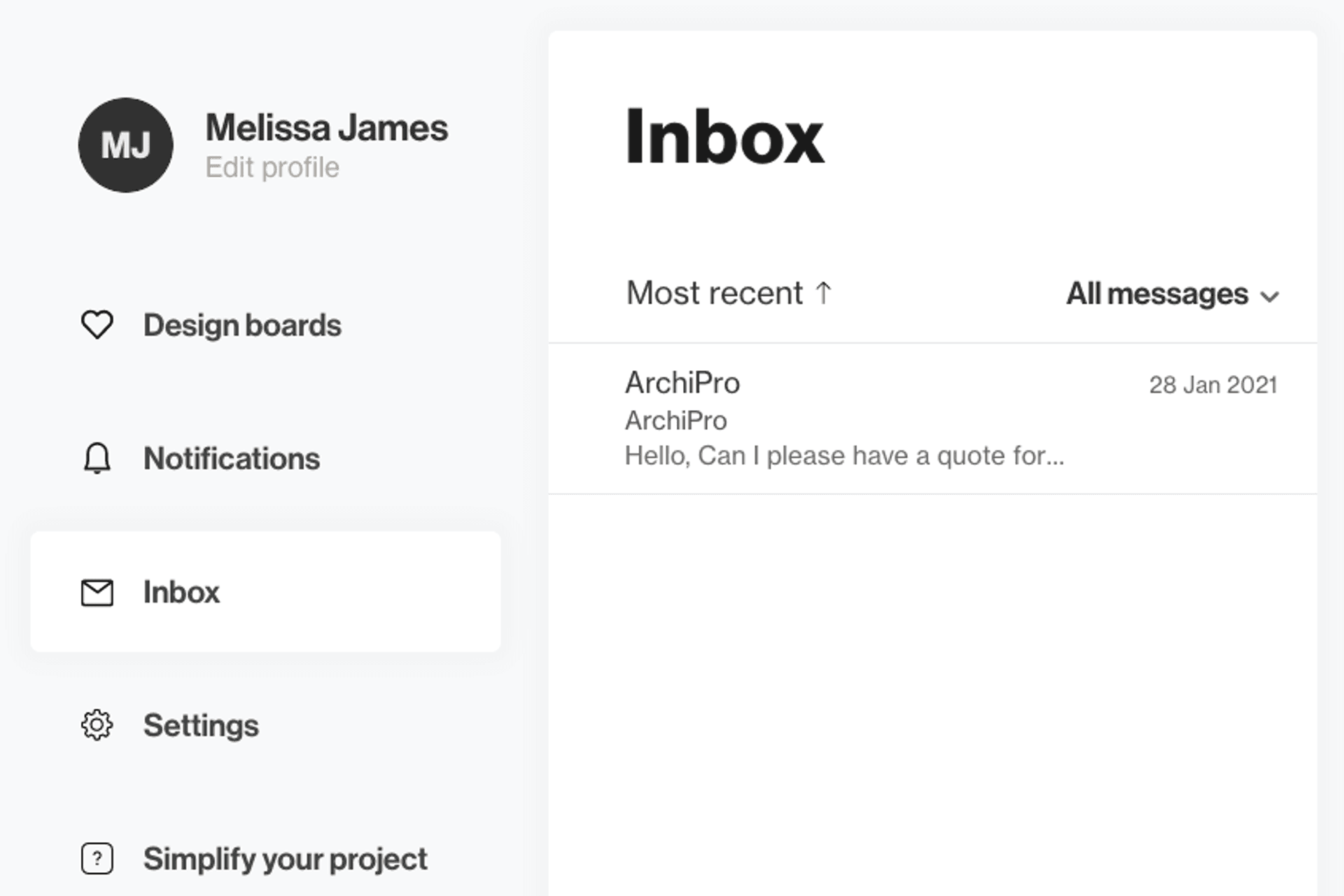 New Feature - Enquiries Inbox
