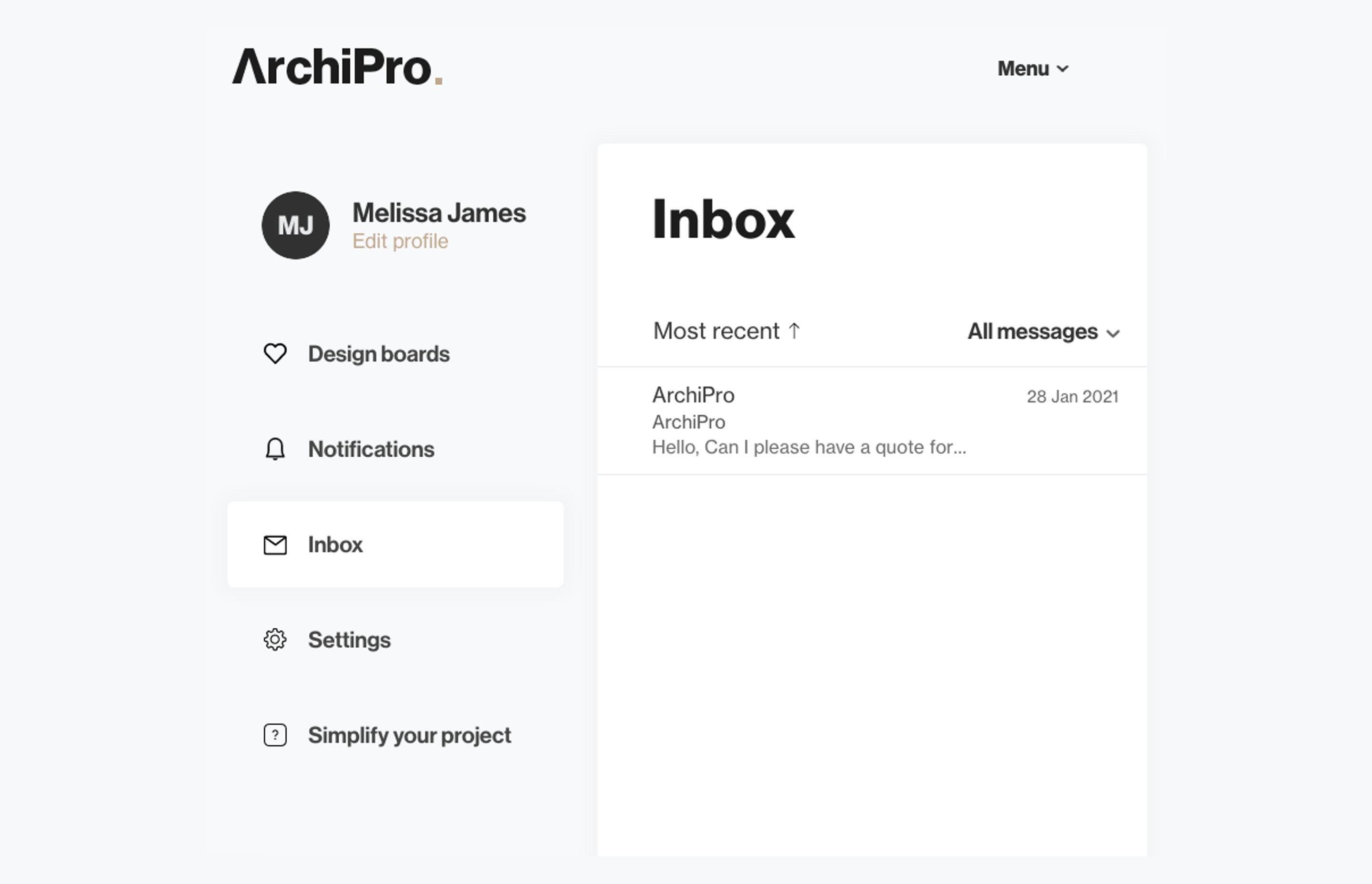 New Feature - Enquiries Inbox