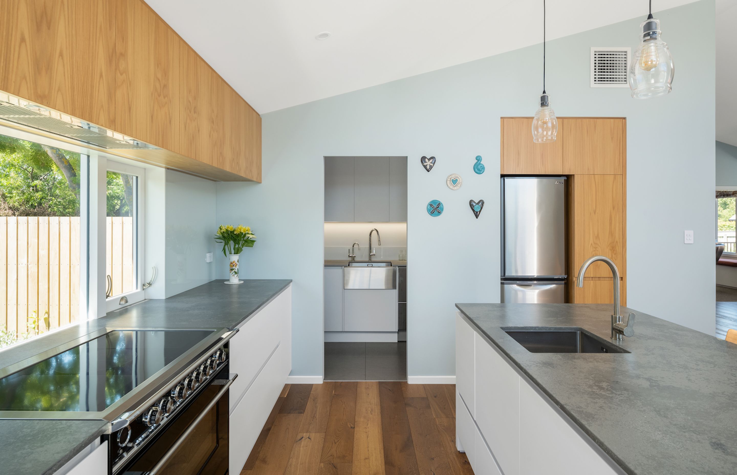 The renovated kitchen introduced much more light and warmth.