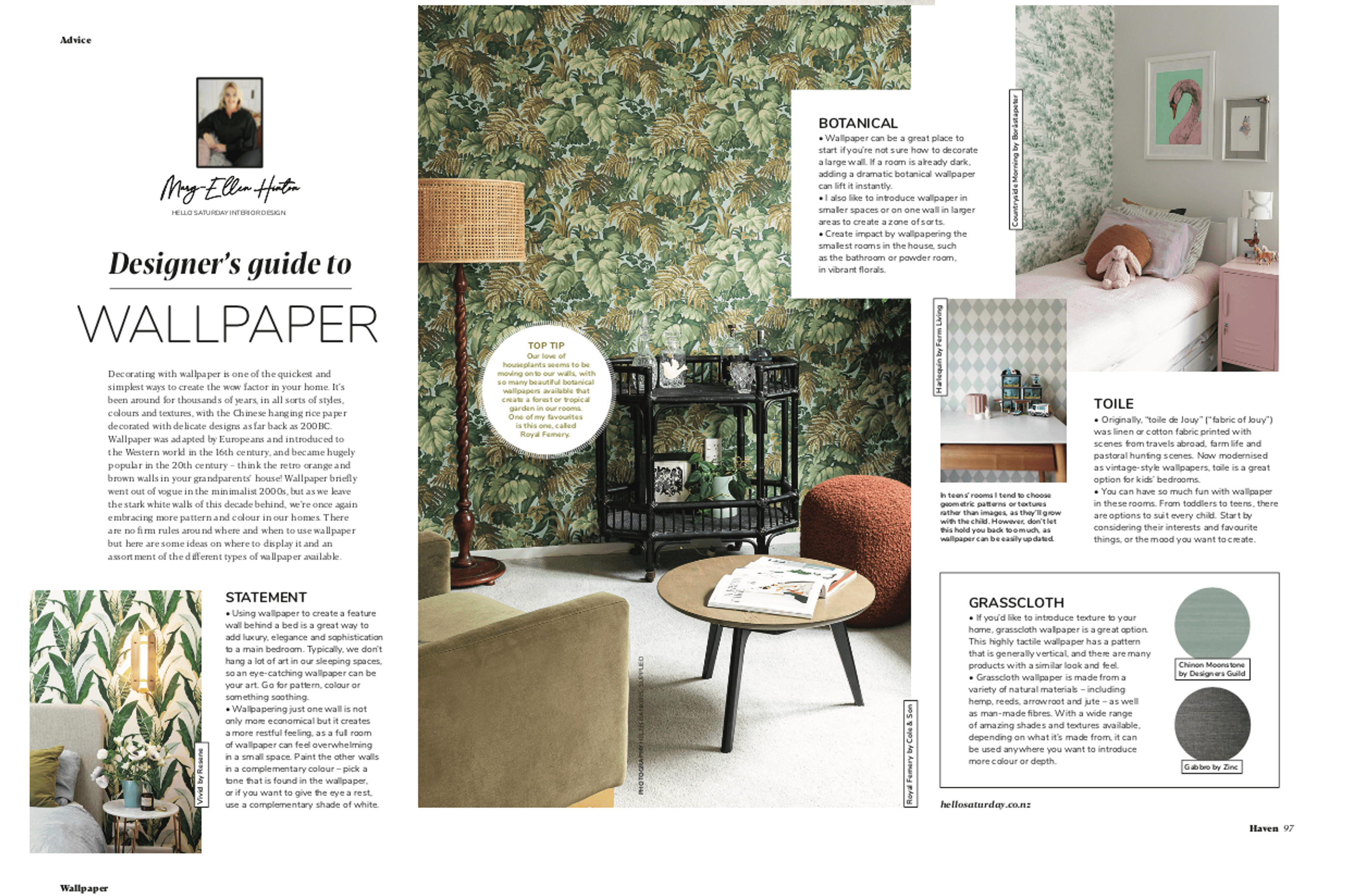 Designers Guide to Wallpaper - As Seen in Haven Magazine