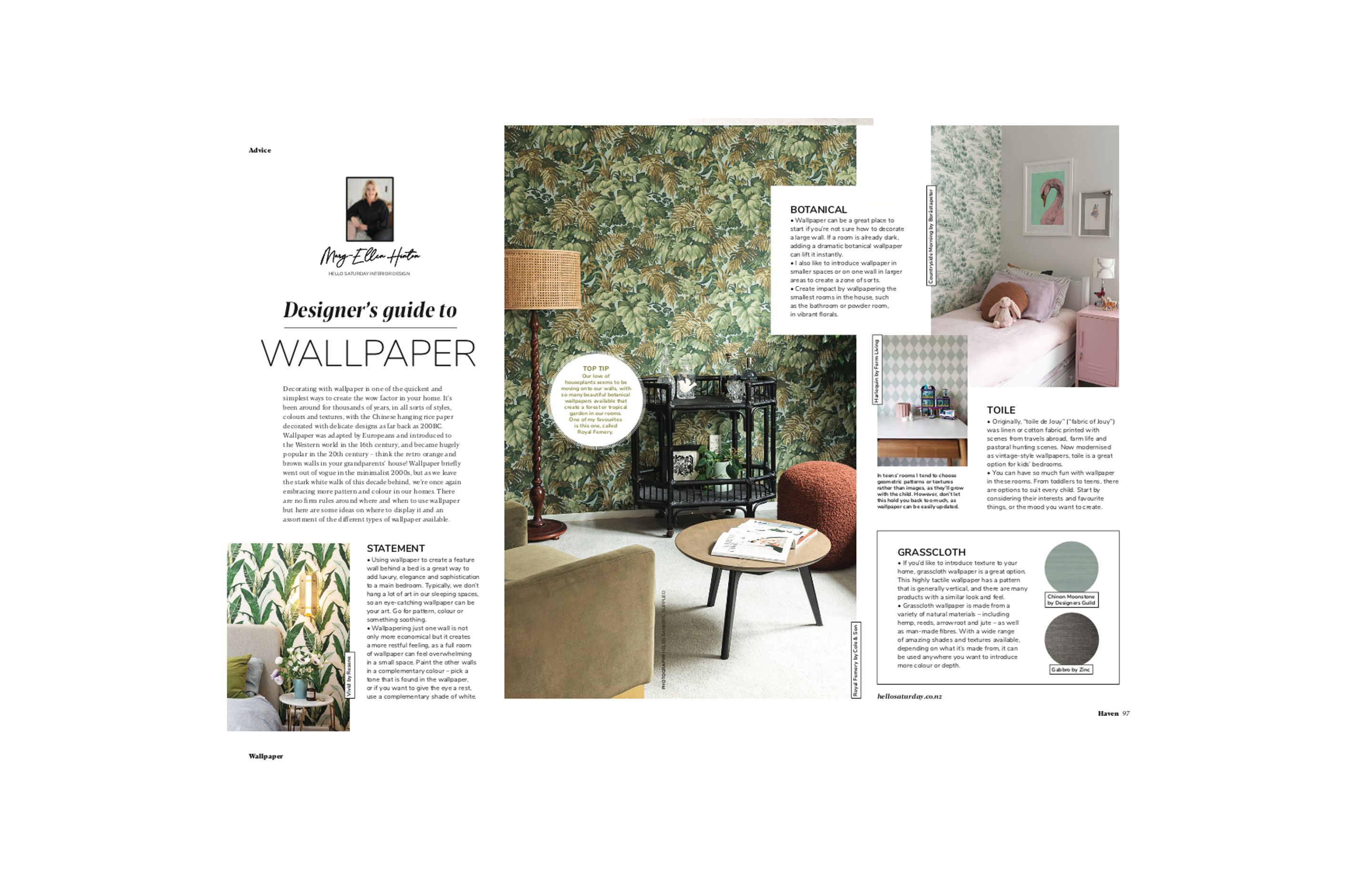 Designers Guide to Wallpaper - As Seen in Haven Magazine