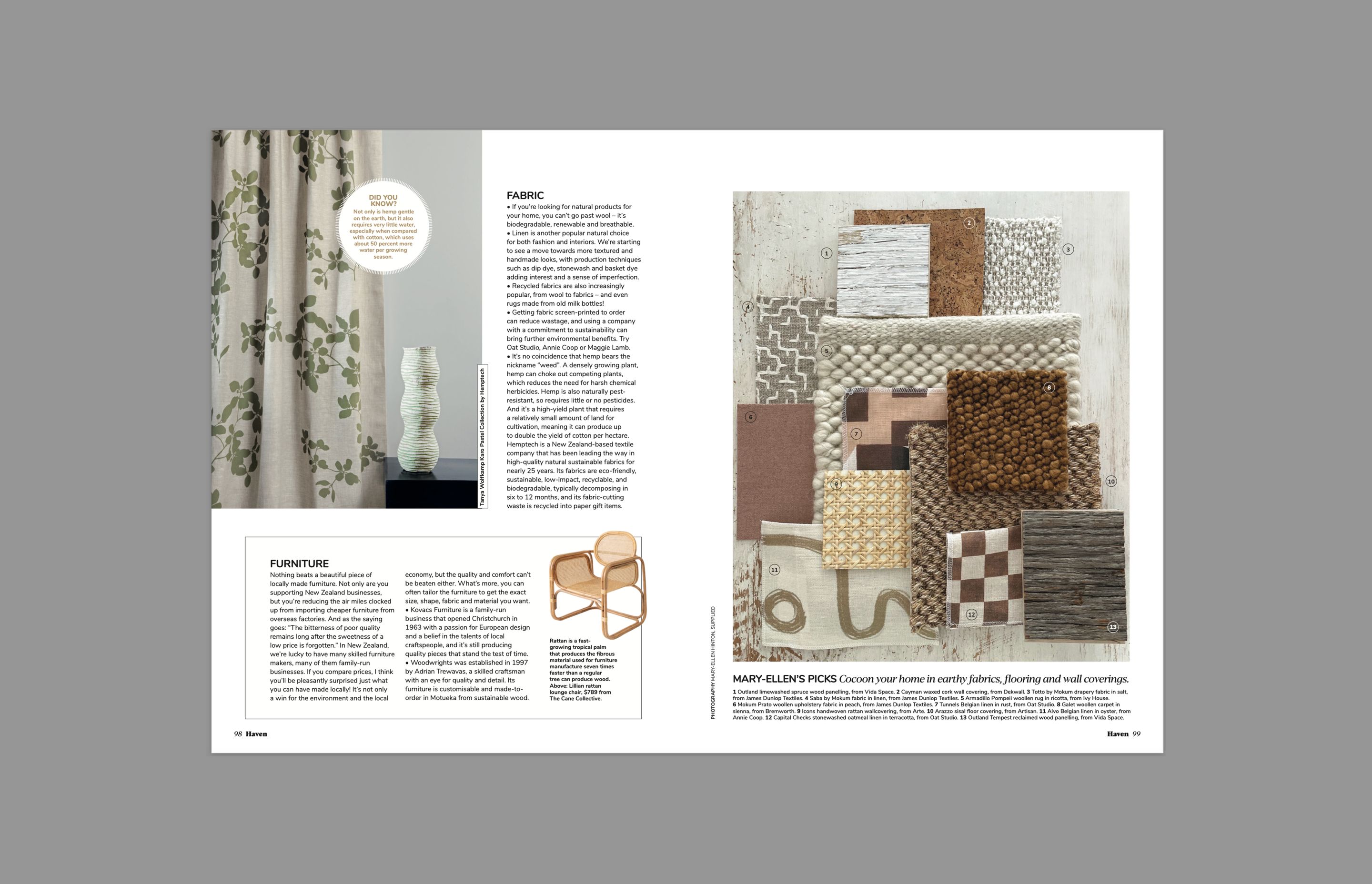 Using Natural Materials In Your Home