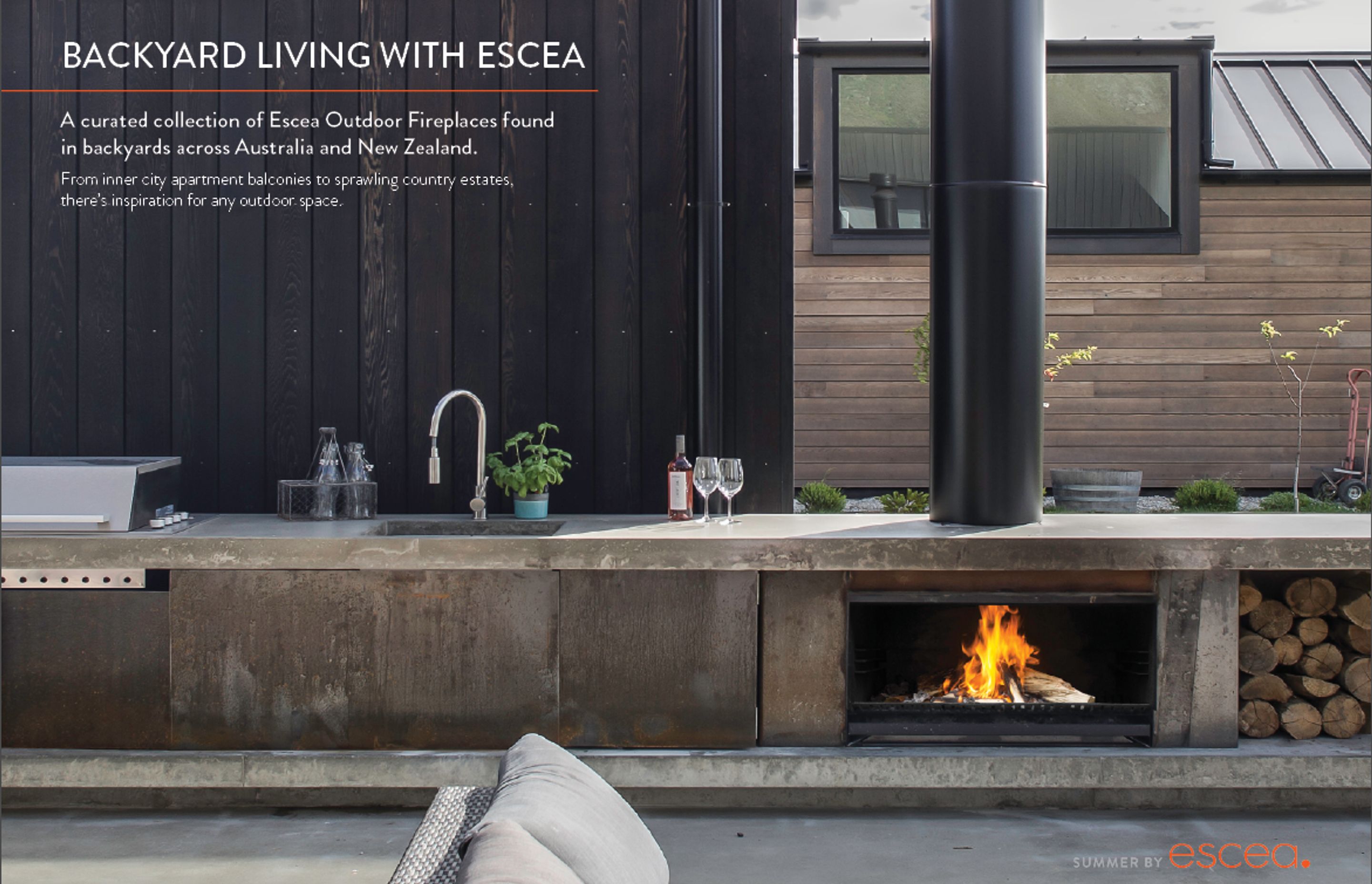 Escea Outdoor Fireplace Lookbook