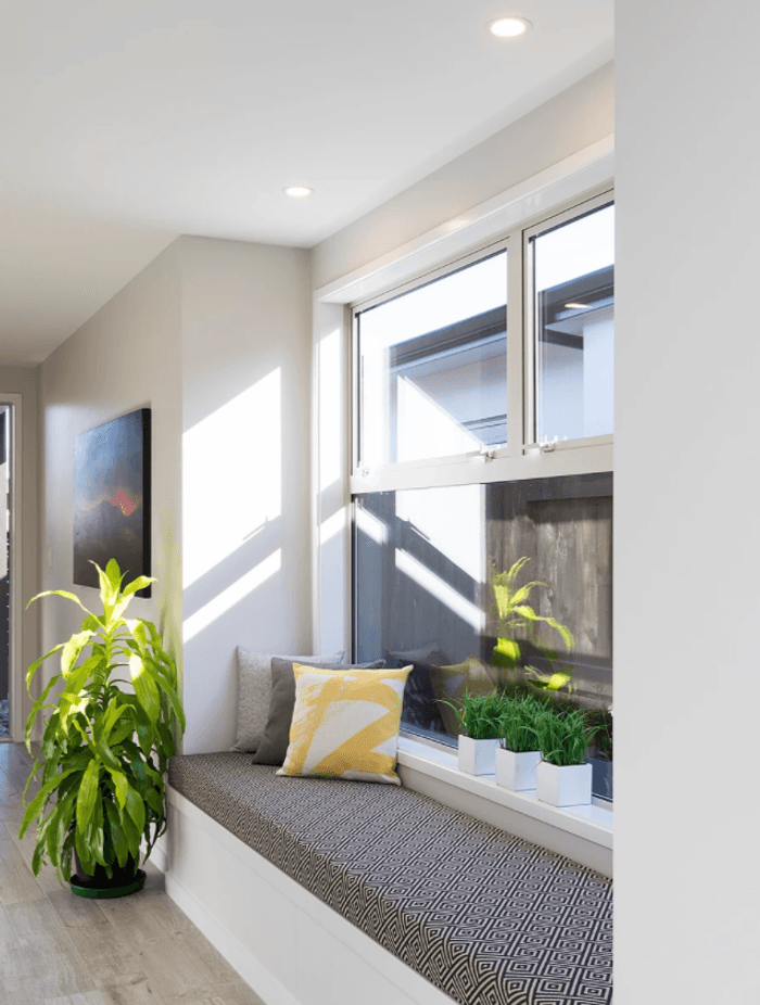 Window seat at Urban Ridge home (above)