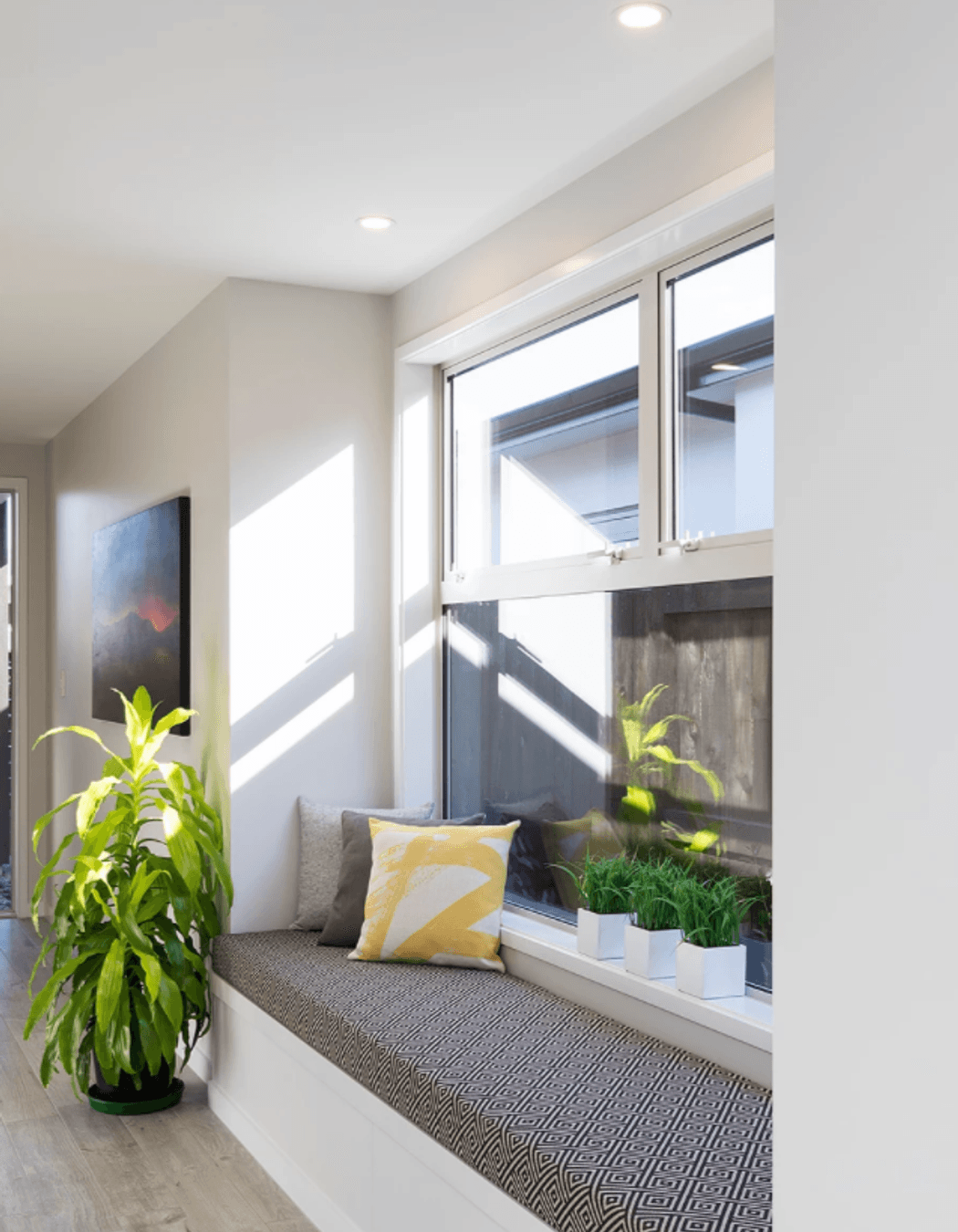 Window seat at Urban Ridge home (above)