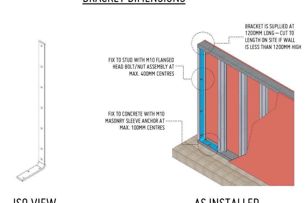 A Simple Solution to Support Free-Standing Walls