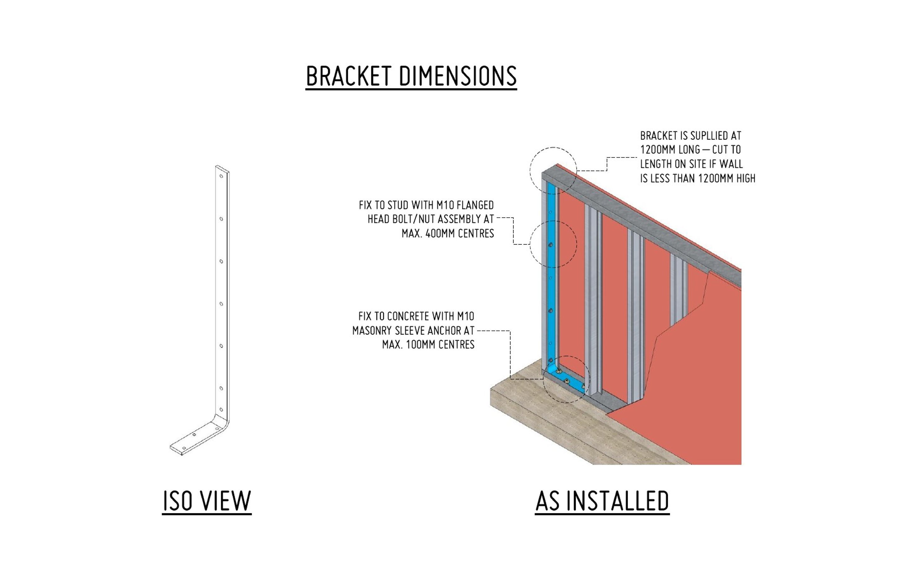 A Simple Solution to Support Free-Standing Walls