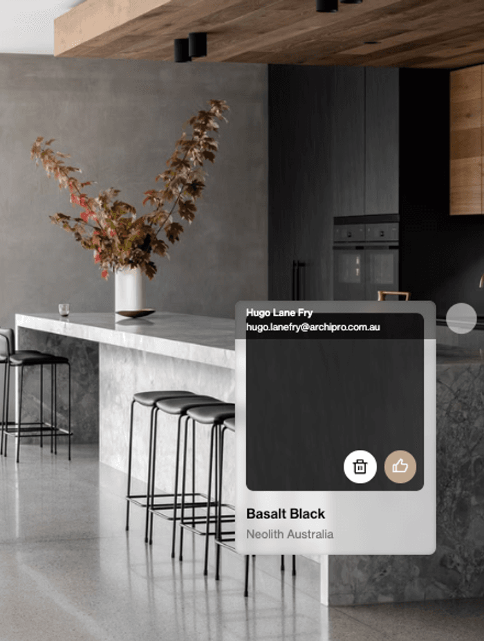 Project: Sussex Residence by mckimm featuring Neolith