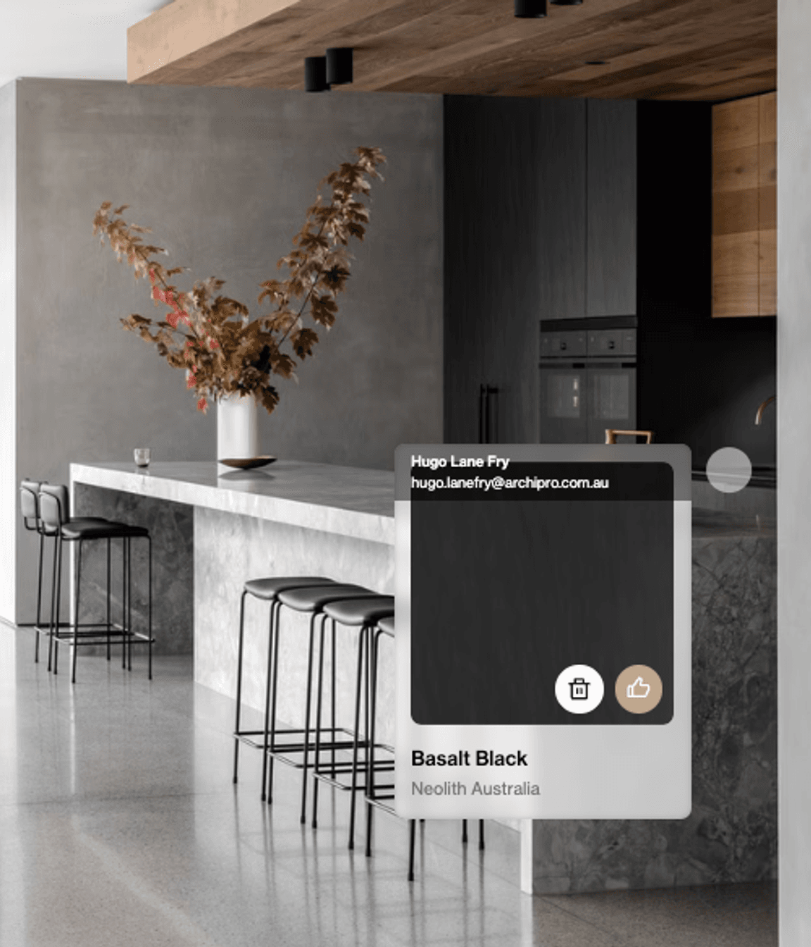 Project: Sussex Residence by mckimm featuring Neolith