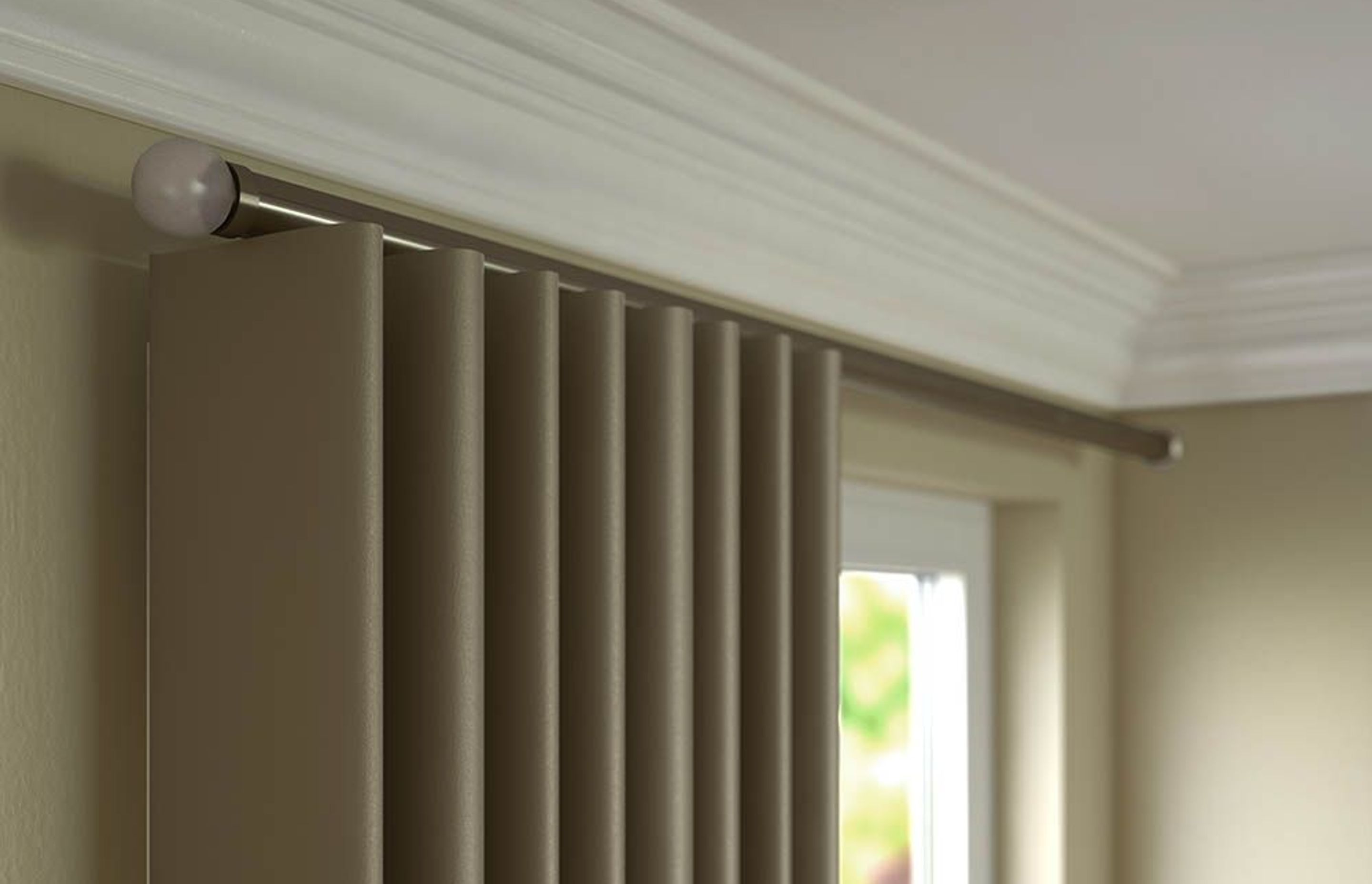 Silent Gliss Hand Drawn Curtain Poles by Blinds by Peter Meyer