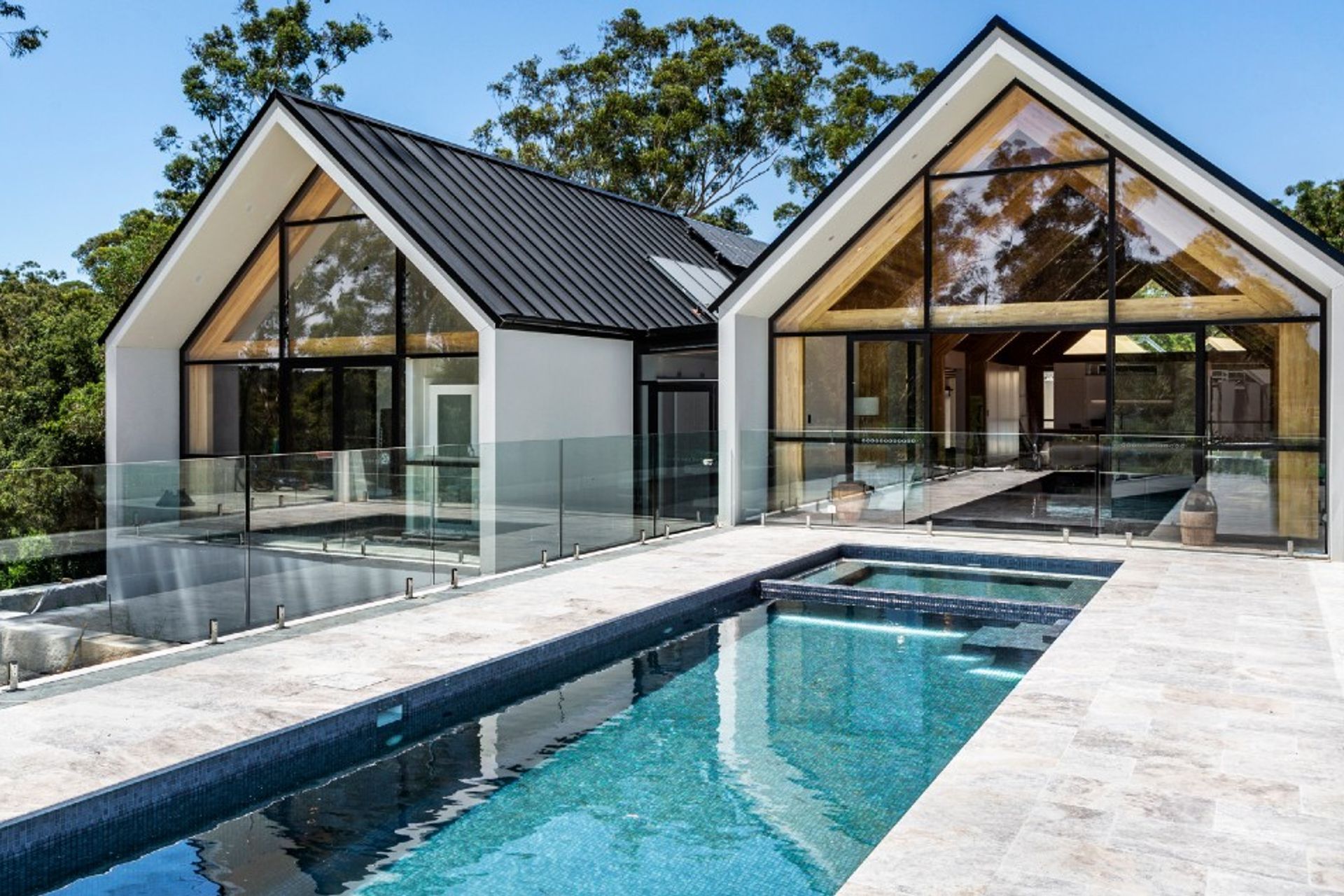 Silver Ash Premium Travertine Tumbled | Mallinger Constructions | Crystal Pools