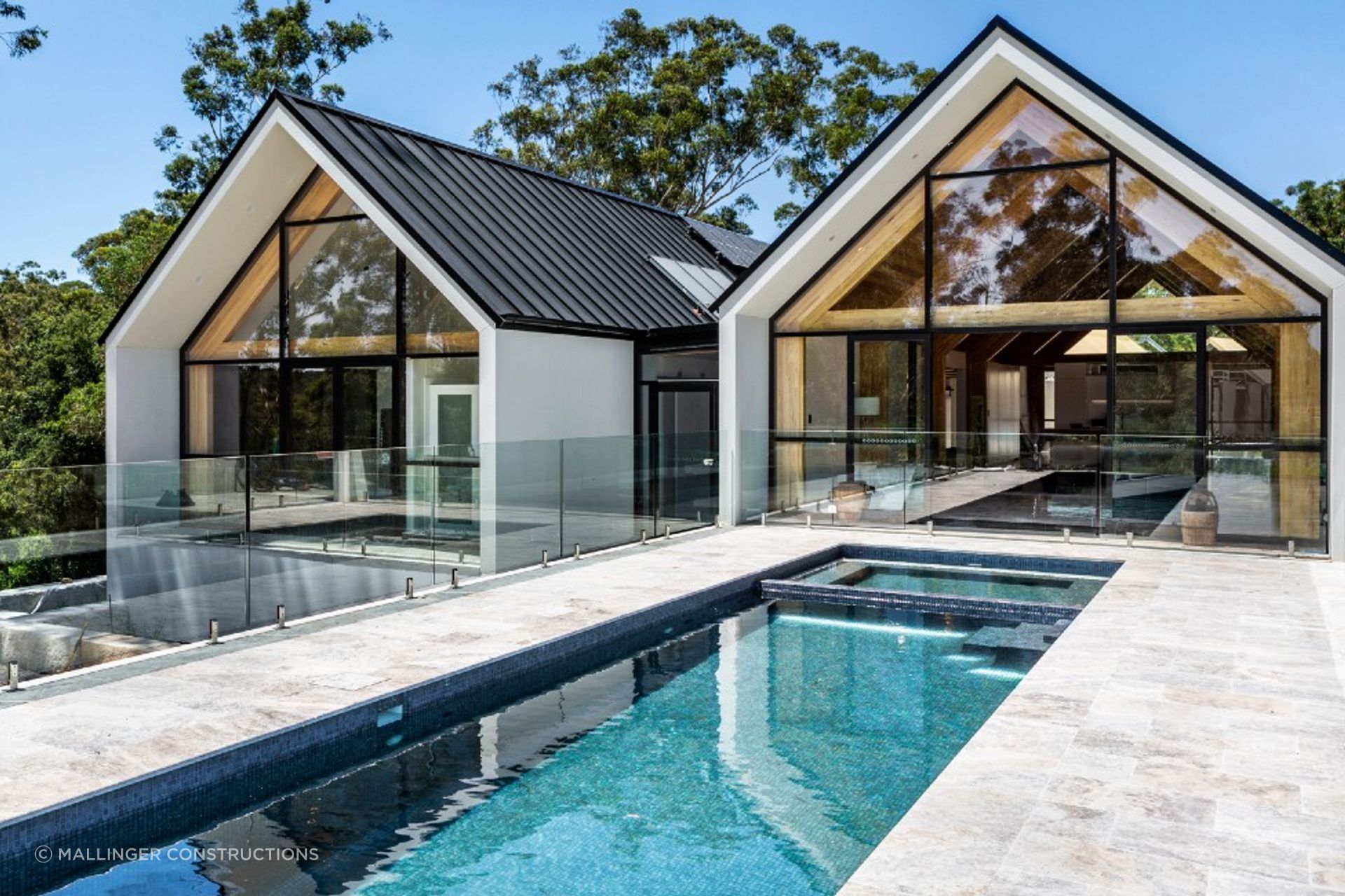 Silver Ash Premium Travertine Tumbled | Mallinger Constructions | Crystal Pools