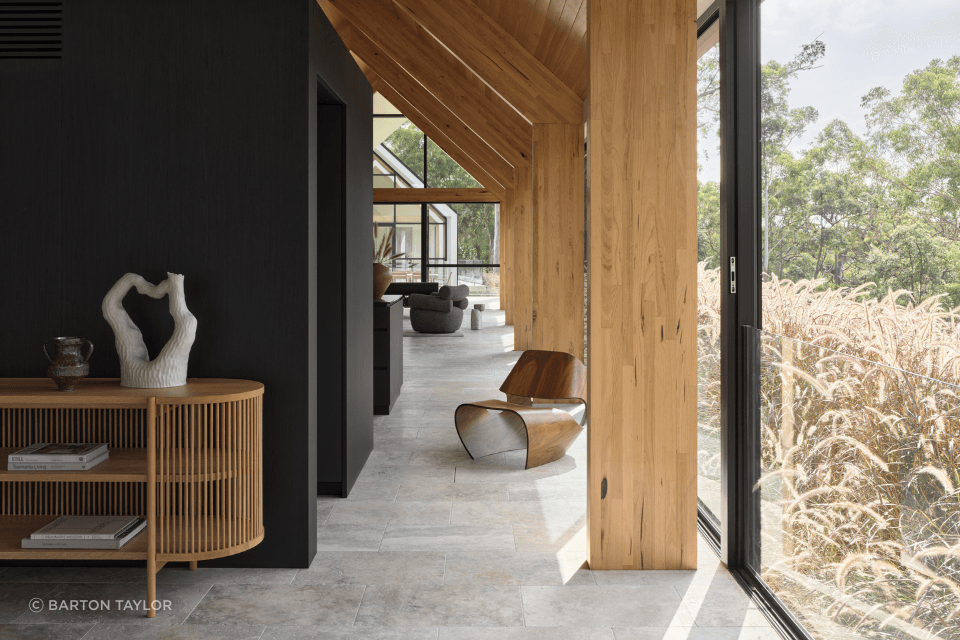 Silver Ash Premium Travertine Tumbled | Mallinger Constructions | Andrew Donaldson Architecture & Design | Crystal Pools | Rolling Stones Landscapes