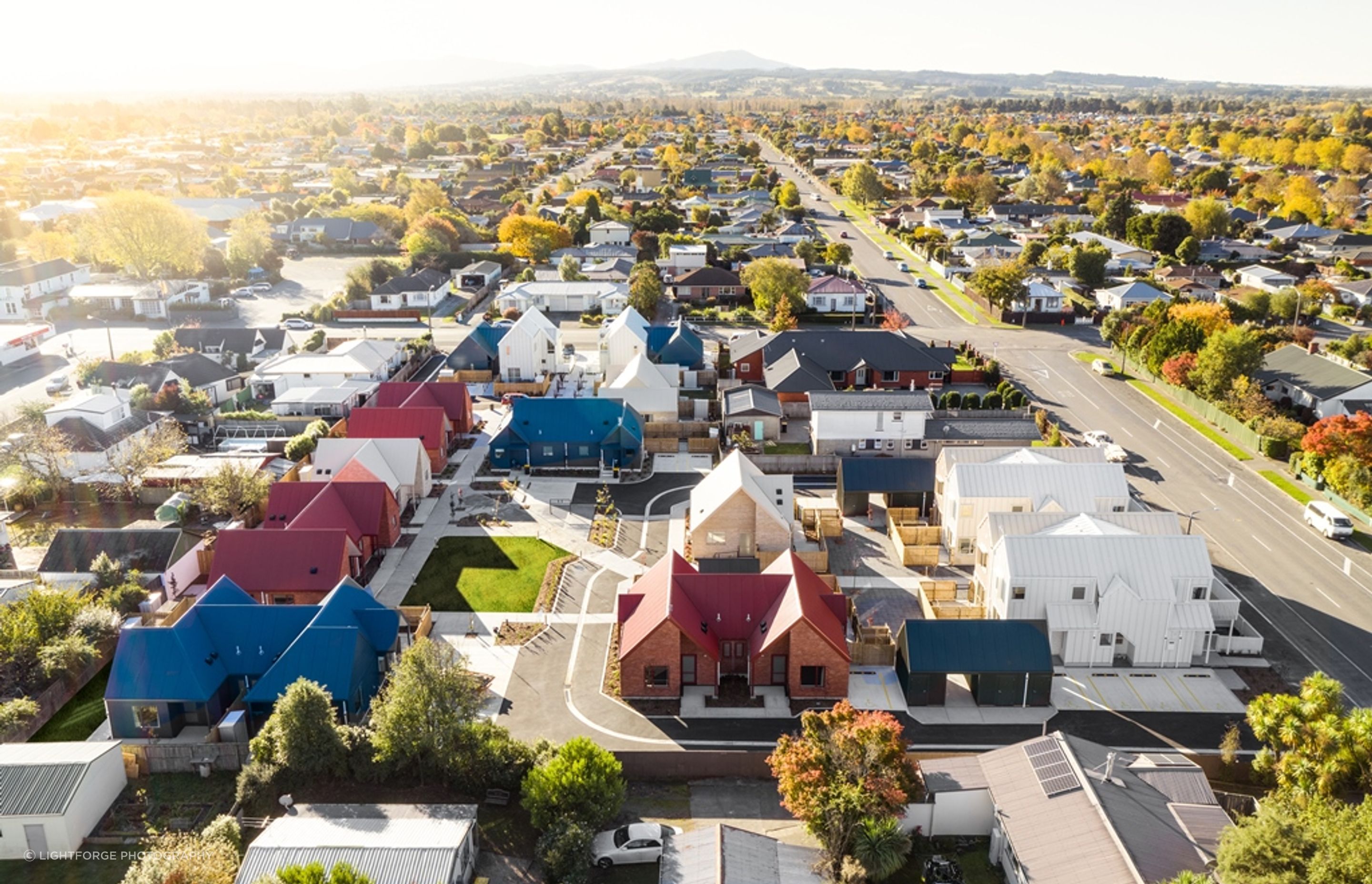 2020 Dulux Colour Awards New Zealand Grand Prix Winner: Social Housing Development Rangiora by Rohan Collett Architects, New Zealand