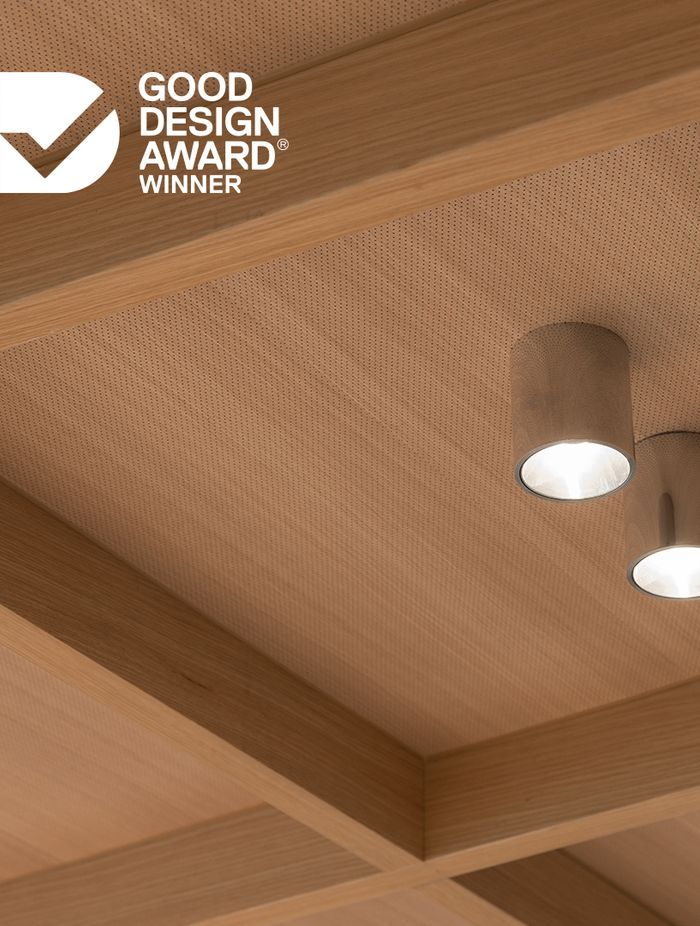 Above: Soundlina is designed for ceilings, walls and curves with an NRC of 0.85 and Group 1 fire rating.