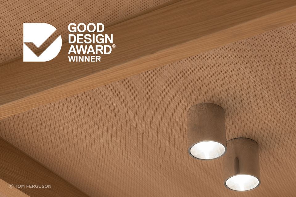 Above: Soundlina is designed for ceilings, walls and curves with an NRC of 0.85 and Group 1 fire rating.