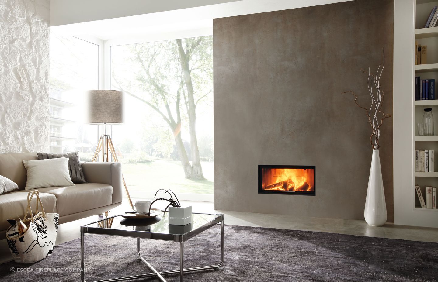The exquisite Spartherm Large Wood Fire features a large glass front that allows the flames of your fire to take centre stage.