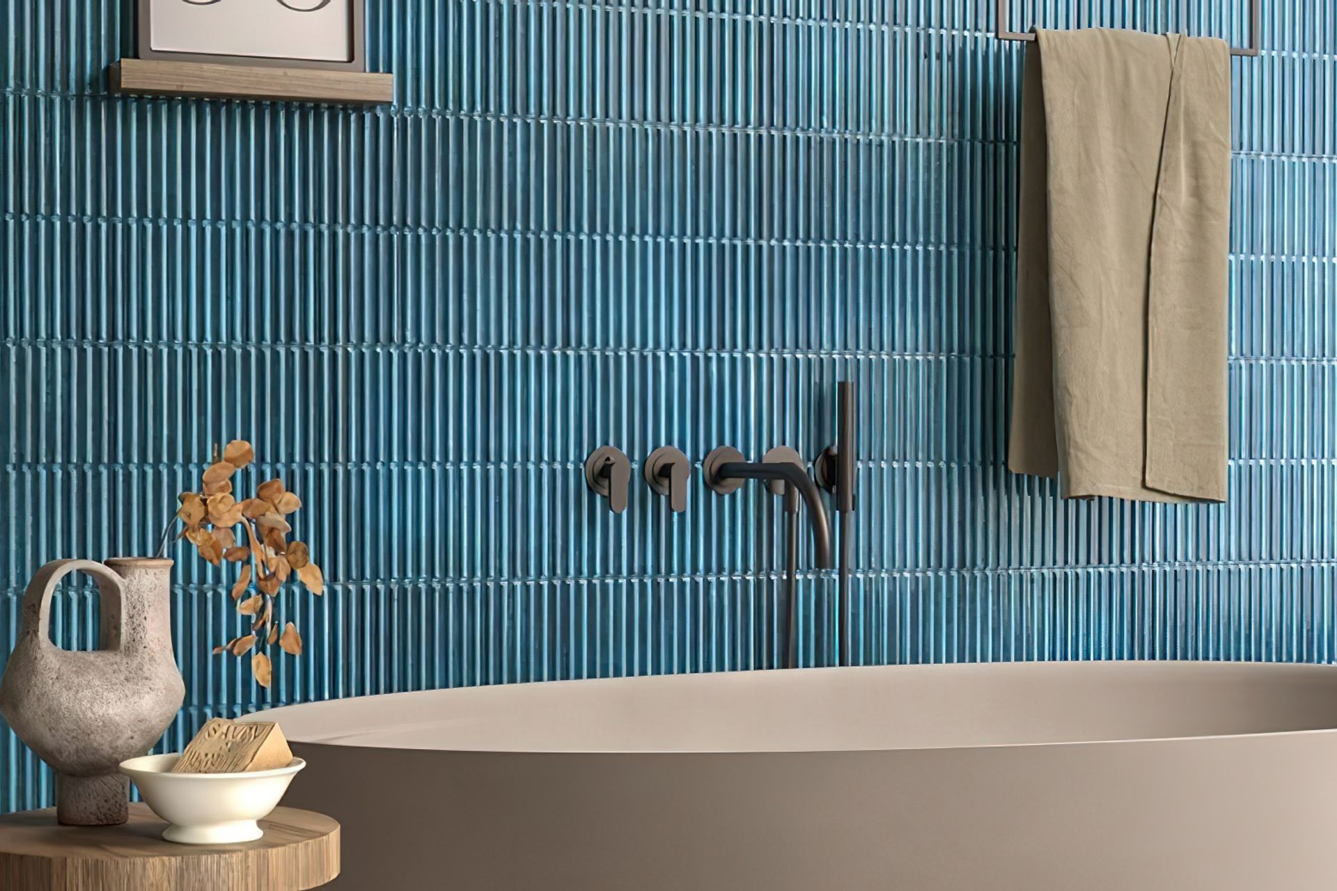 A new addition in our extensive range of designer tiles, Stria is available in a large range of contemporary colour options. Available in a stylish Kit Kat tile and classic square tile format, Stria offers a versatile bathroom tile solution for the home.