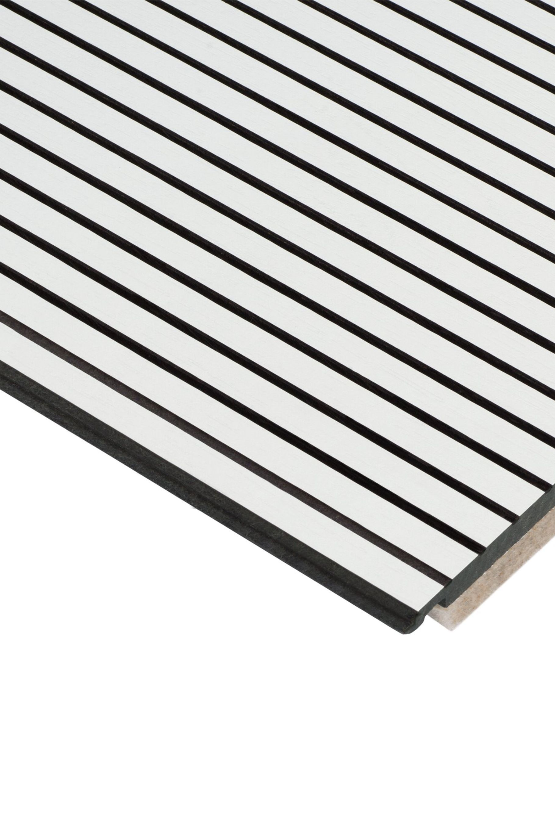 SWISSCLIC panels are available in 12 colours and wood grains, seen here in Front White in the Elegant range, allowing for a wide range of aesthetic finishes.